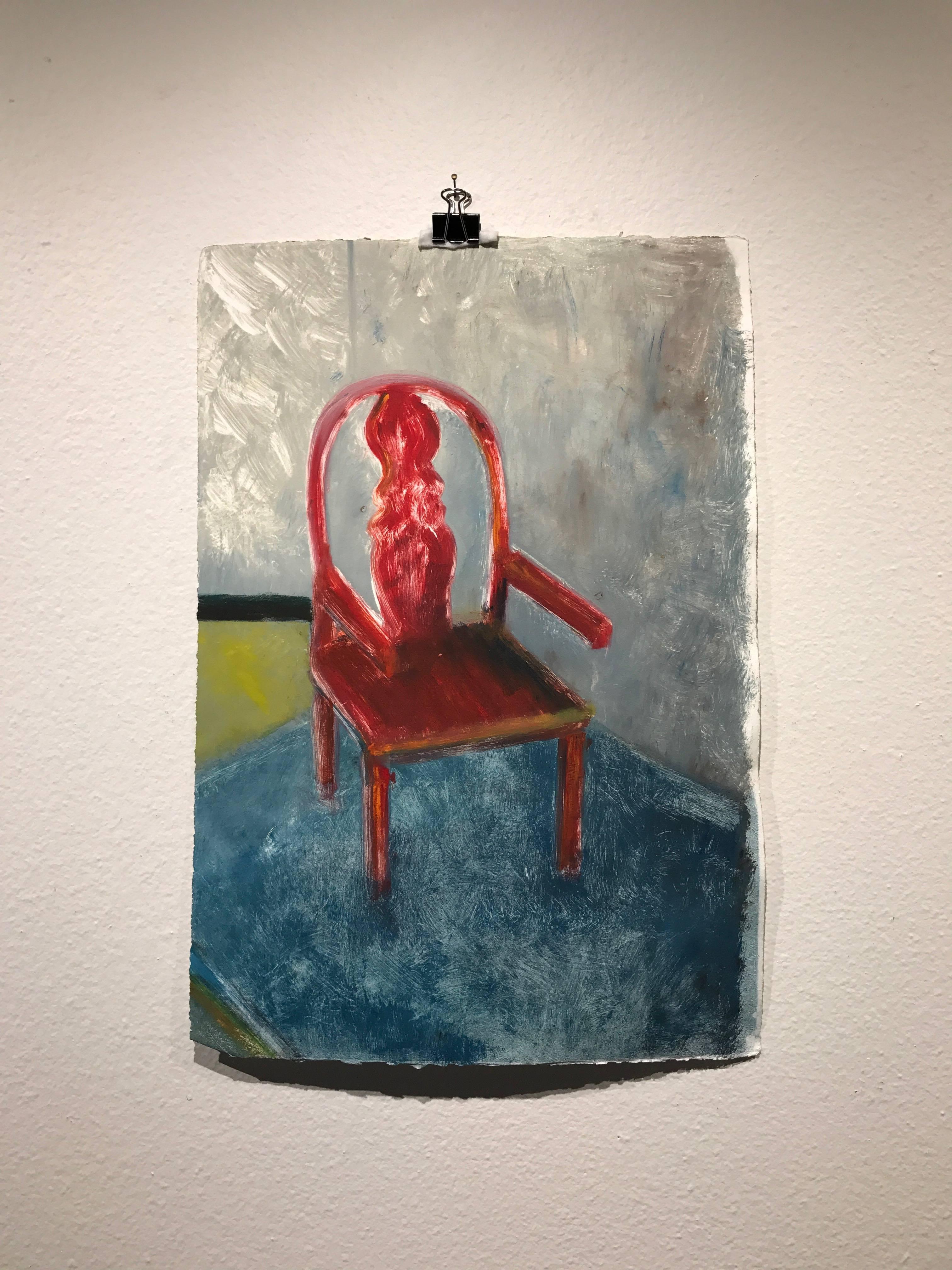 Red Chair - Print by Carolyn Young