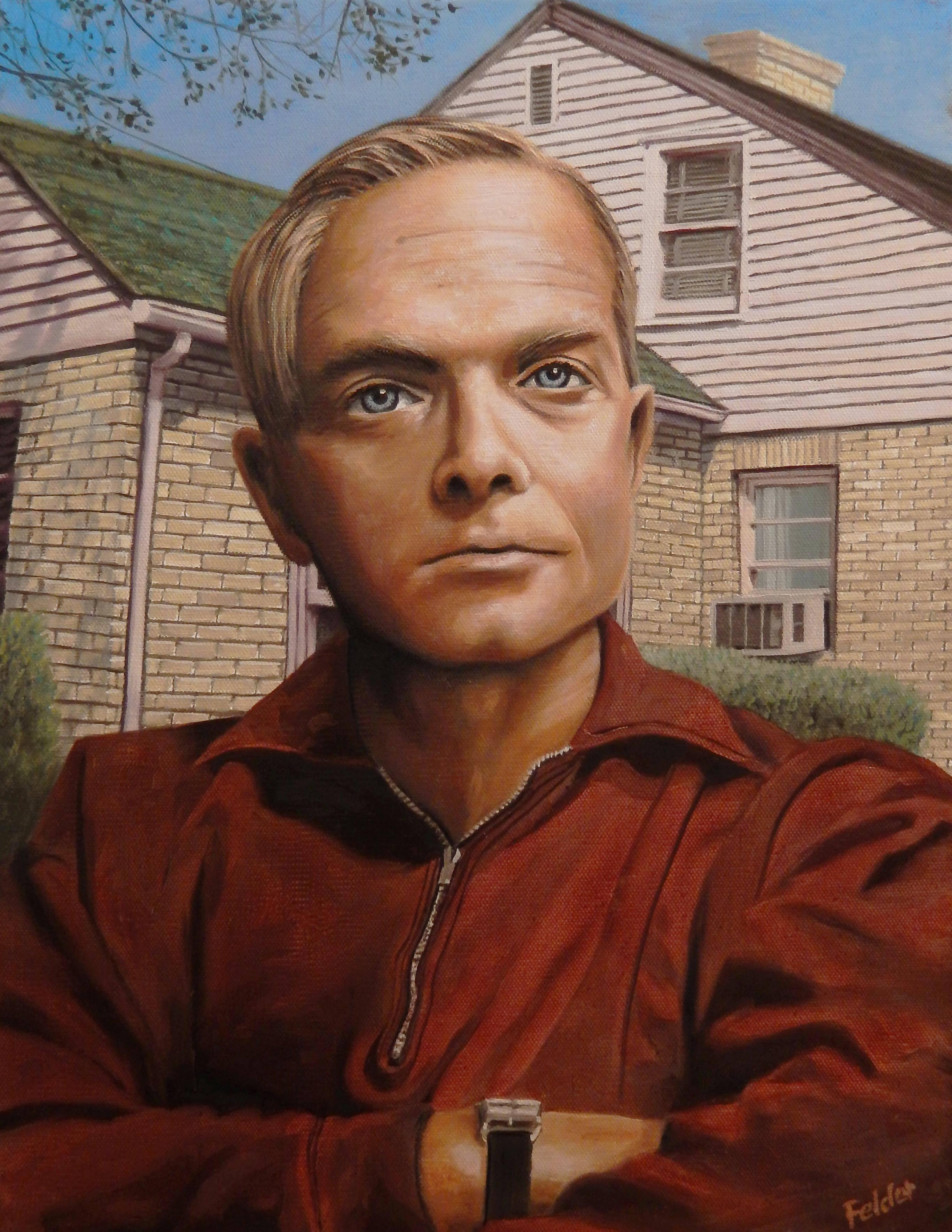 Larry Felder Portrait Painting - Truman Capote