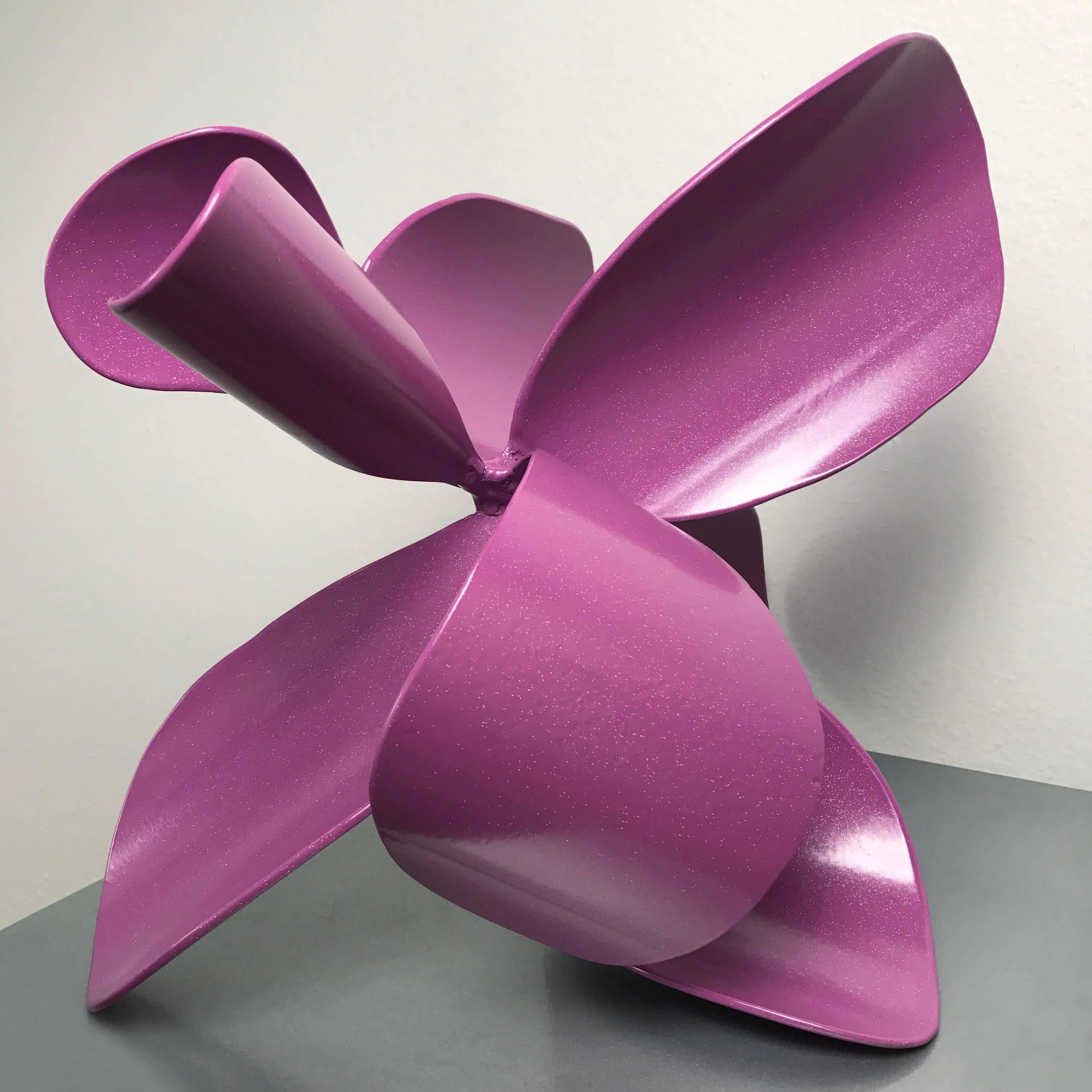 Laura Walters Abrams Still-Life Sculpture - Medium Sage Blossom