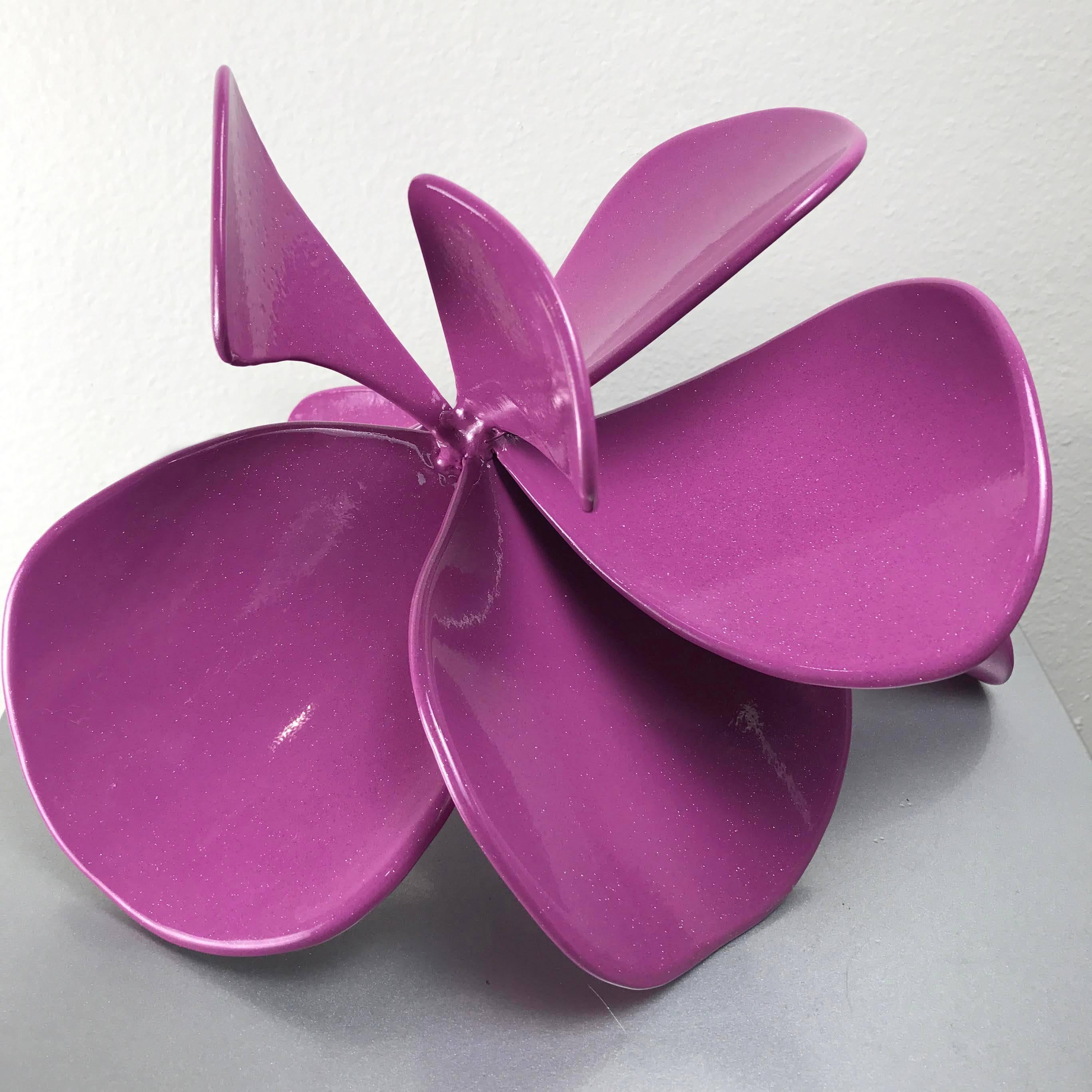 Laura Walters Abrams Still-Life Sculpture - Tiny Sage Blossom