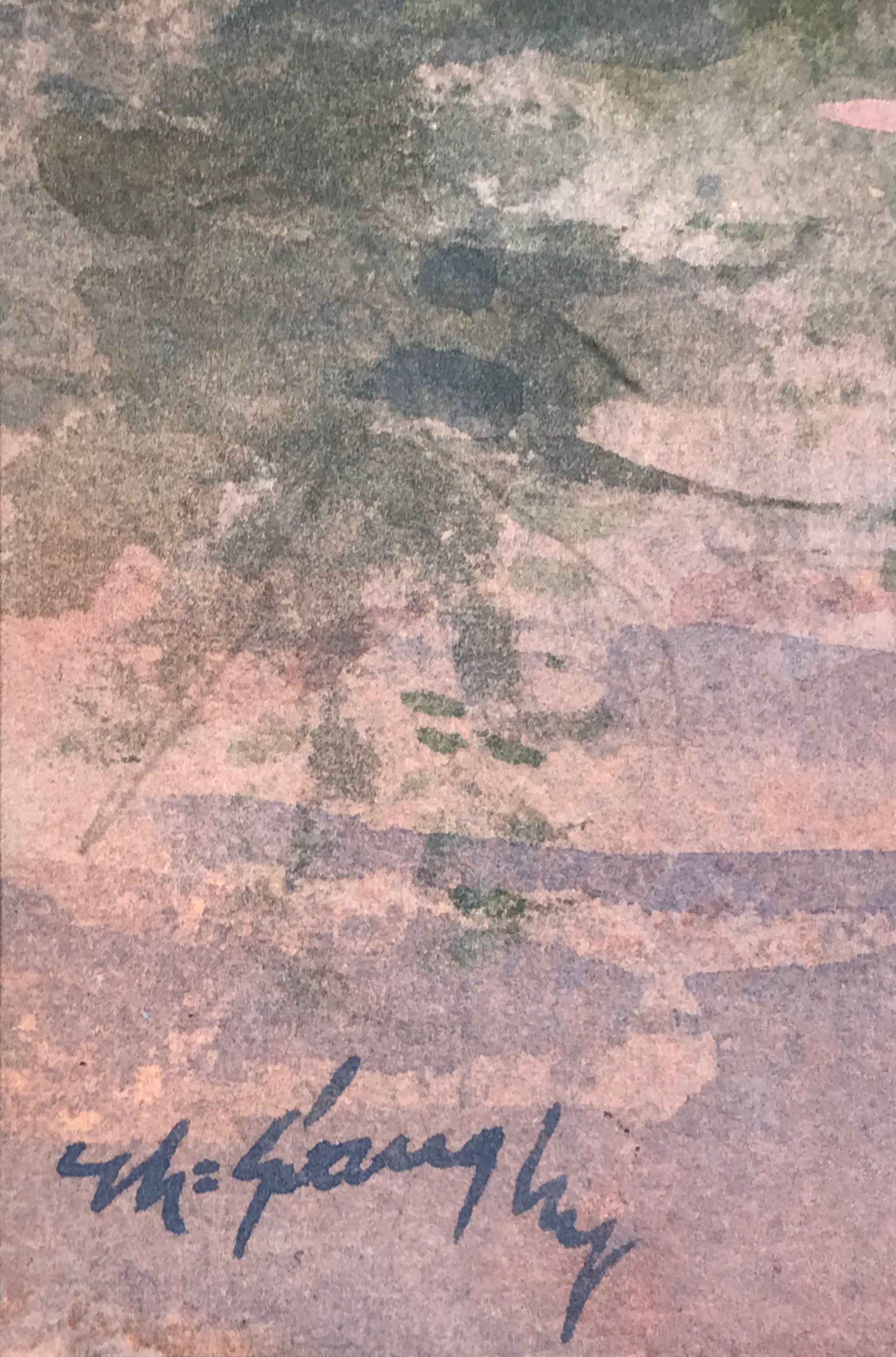 Chores - Brown Landscape Art by Clay McGaughy