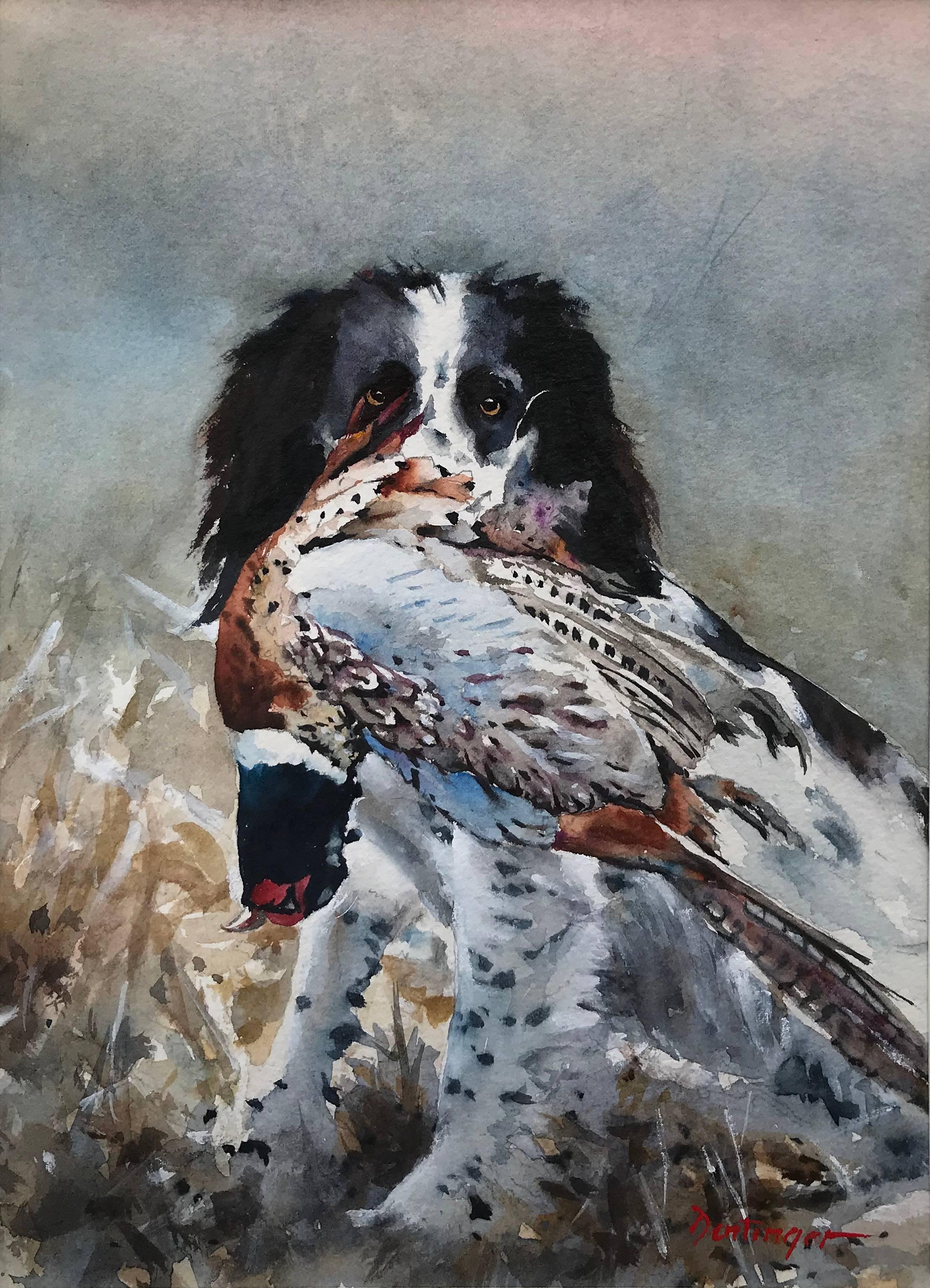 Ric Dentinger Animal Art - Dog and Pheasant