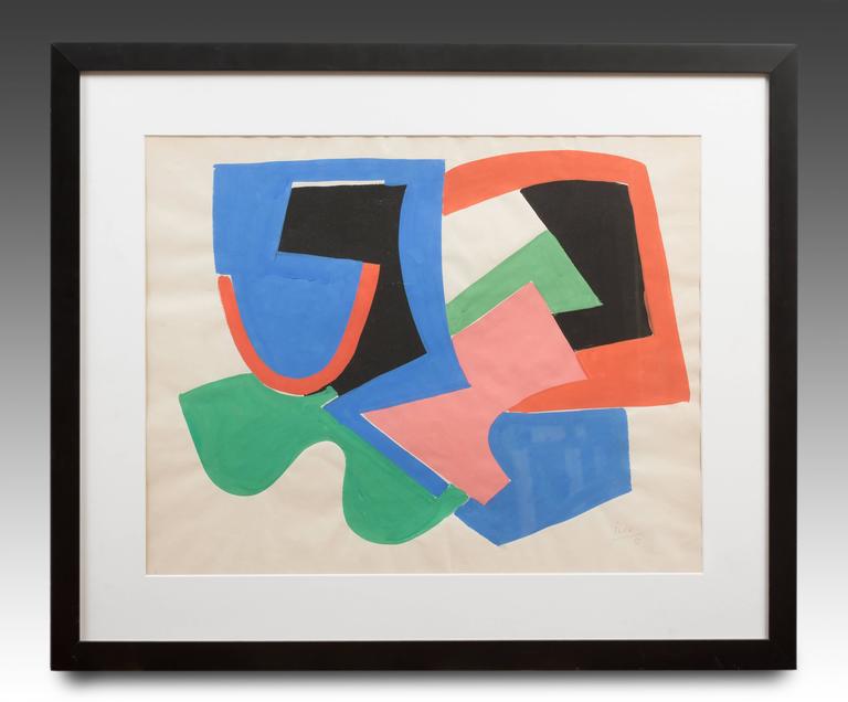 Josif Iliu - Abstract Composition For Sale at 1stdibs