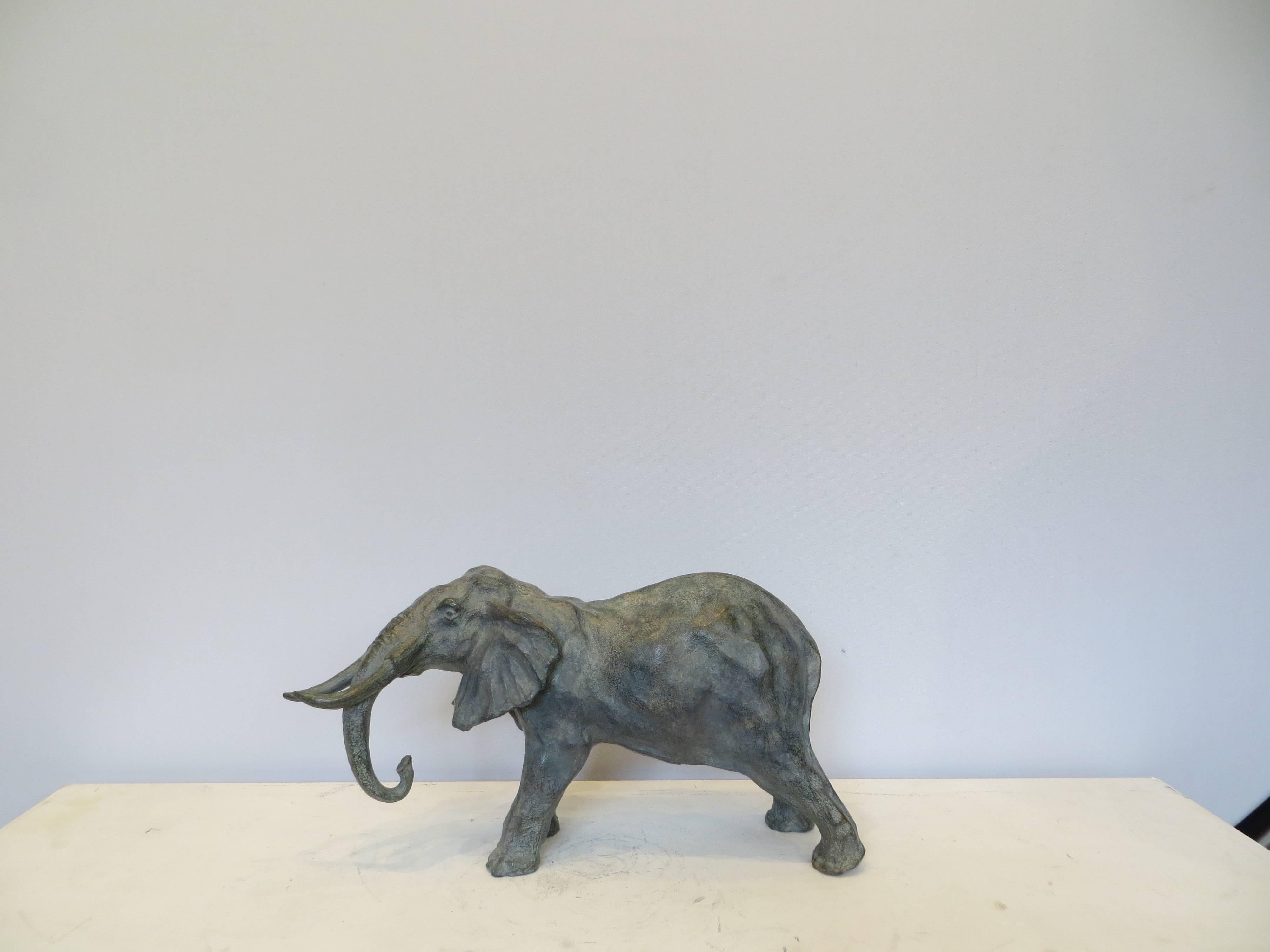 SOPHIE MARTIN Figurative Sculpture - Bronze Elephant