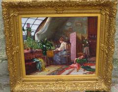 Seamstress in a Bourgeois Interior