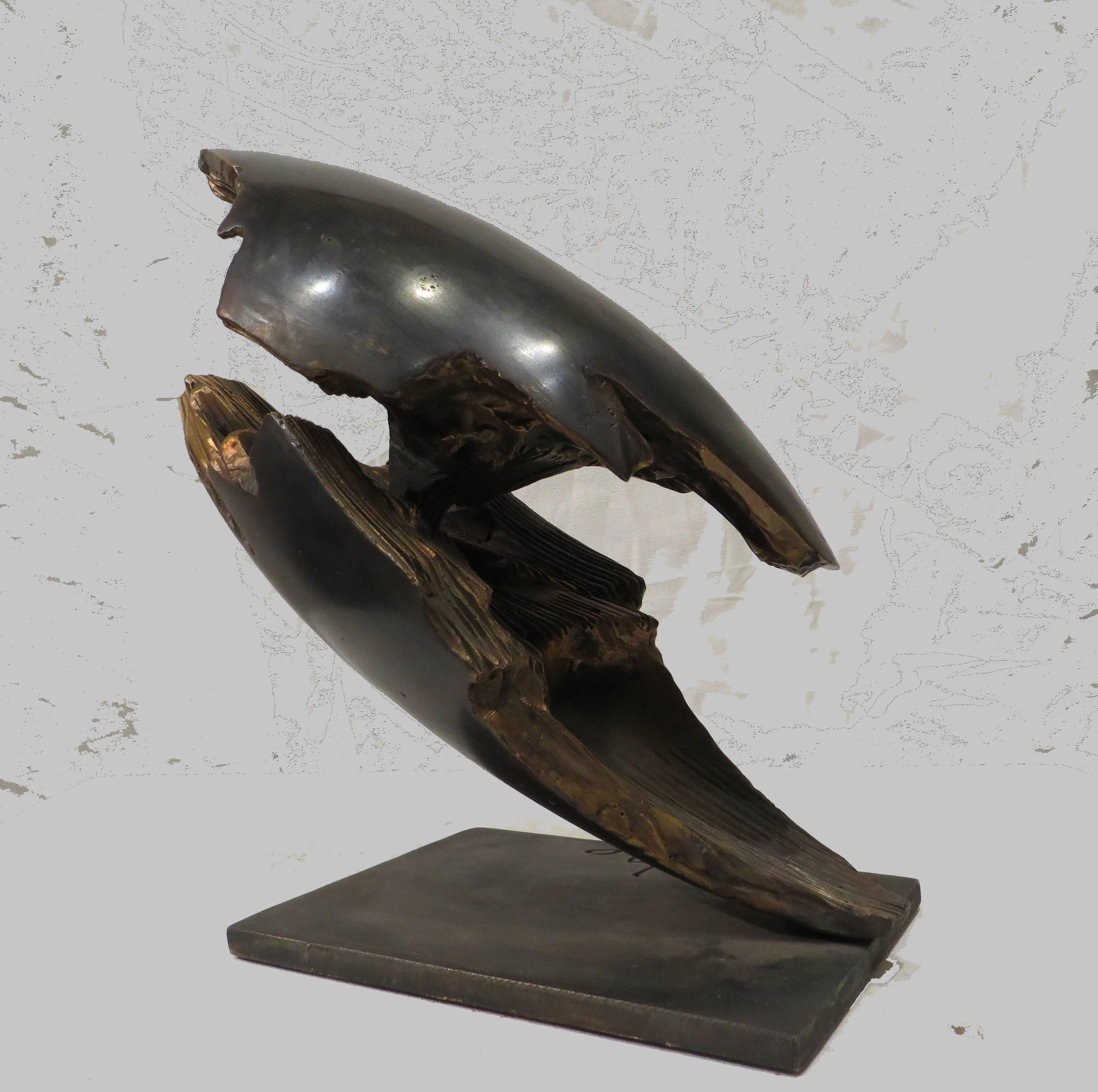 Guillaume Roche Abstract Sculpture - Bronze Sculpture EXCLOS
