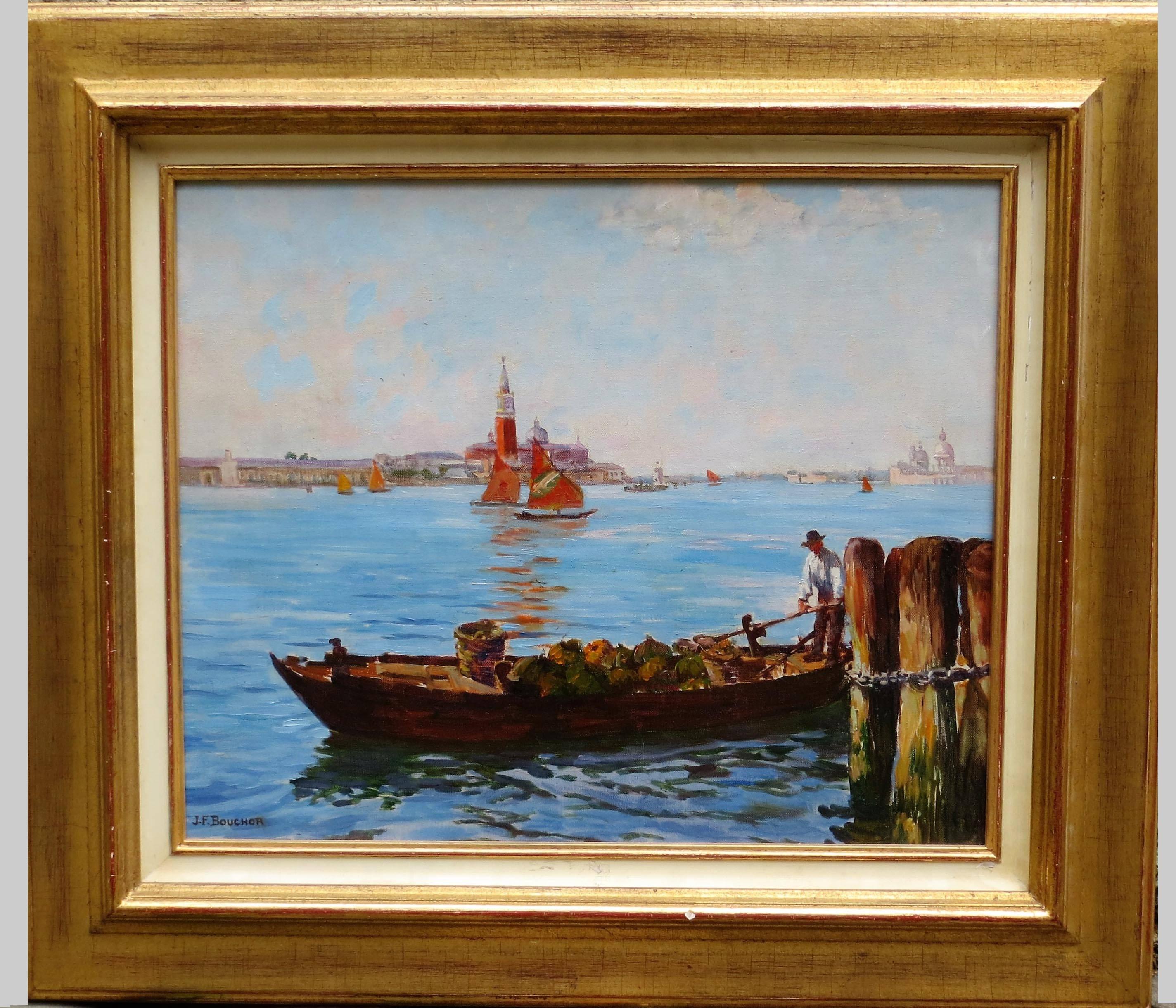 Félix Bouchor Figurative Painting - Venise Grand Canal