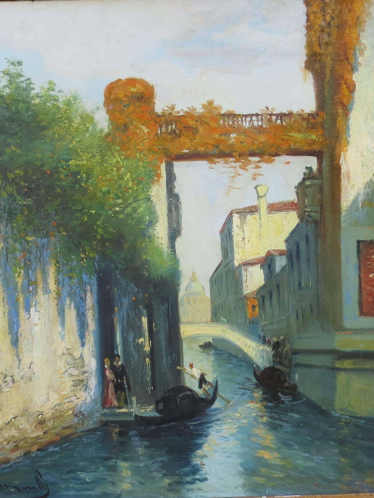 Unknown Figurative Painting - Venise