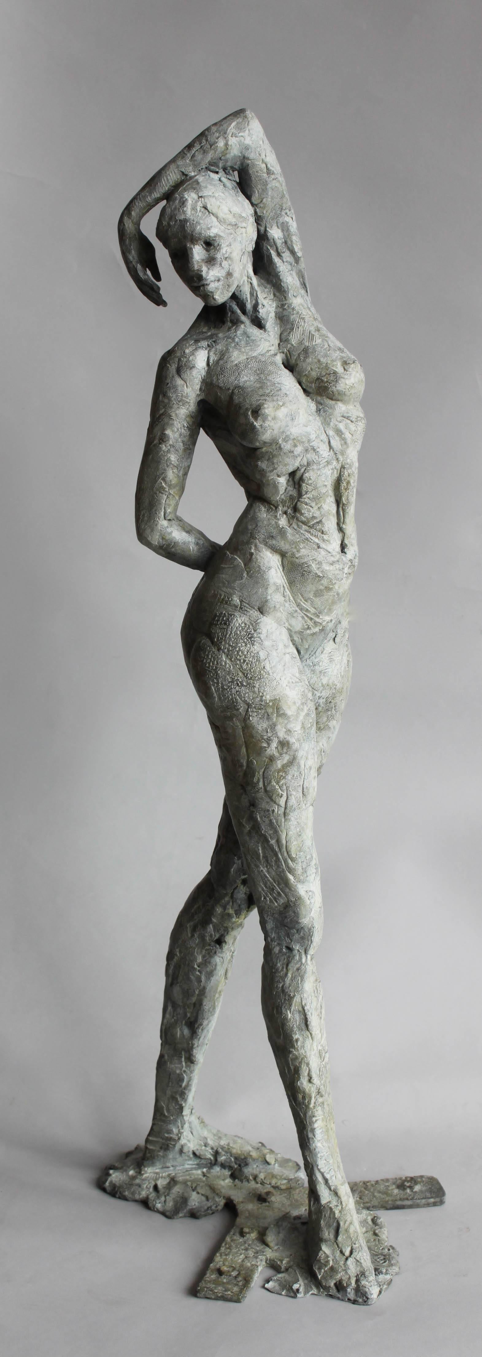 Elisabeth Cibot Nude Sculpture - Vertical Bronze Cibot 