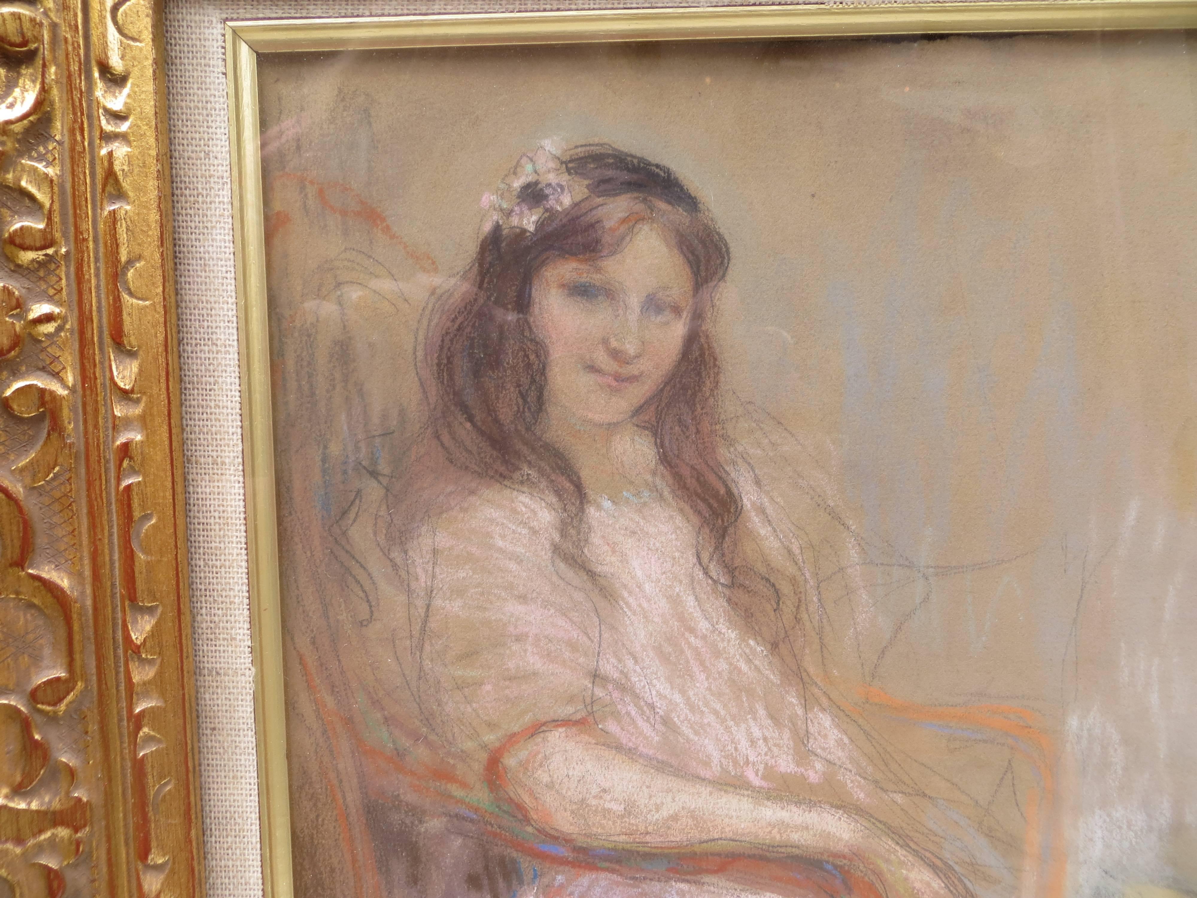 Portrait of a Young Girl by Albert Besnard 3