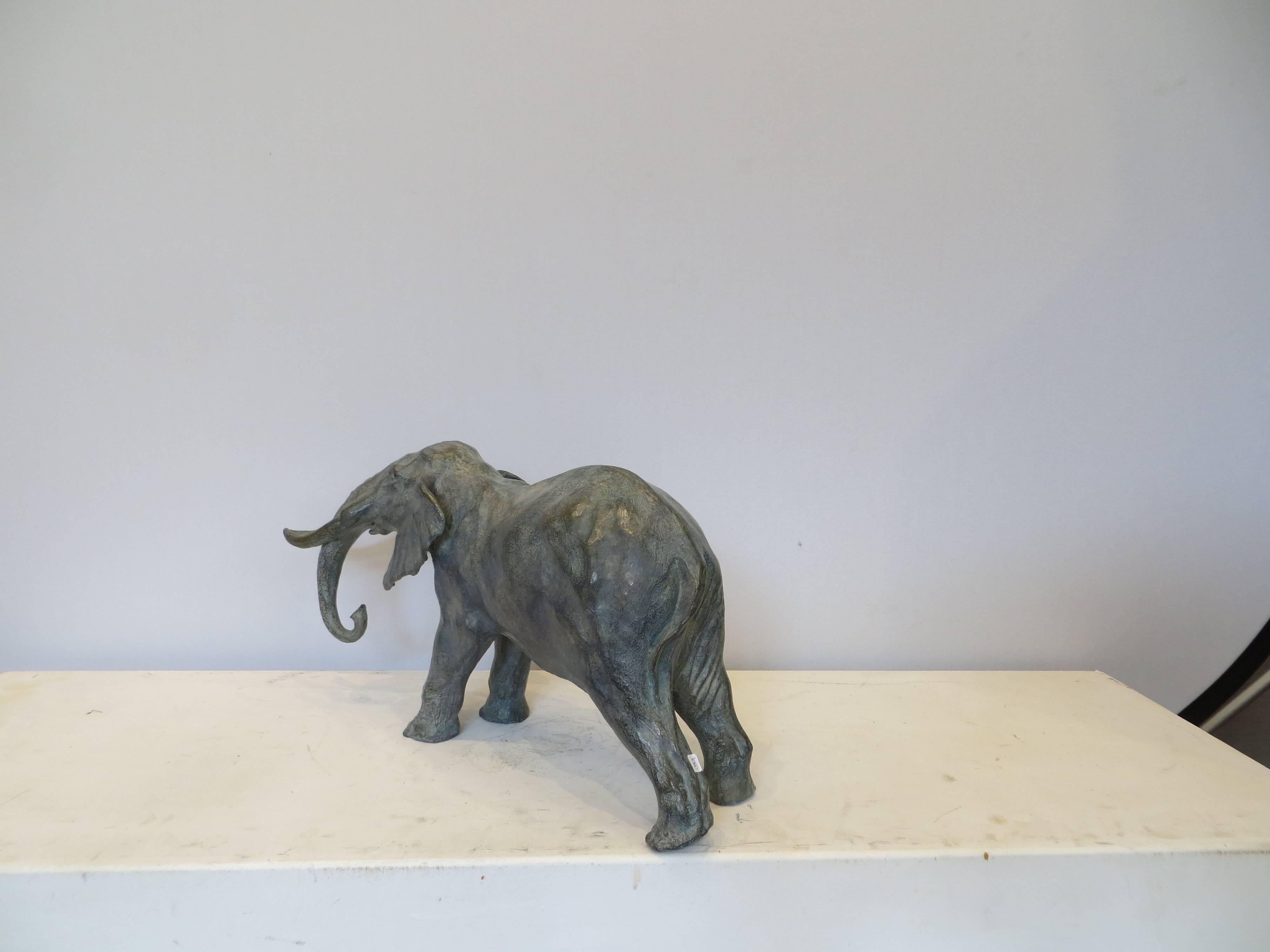 Bronze Elephant - Realist Sculpture by SOPHIE MARTIN