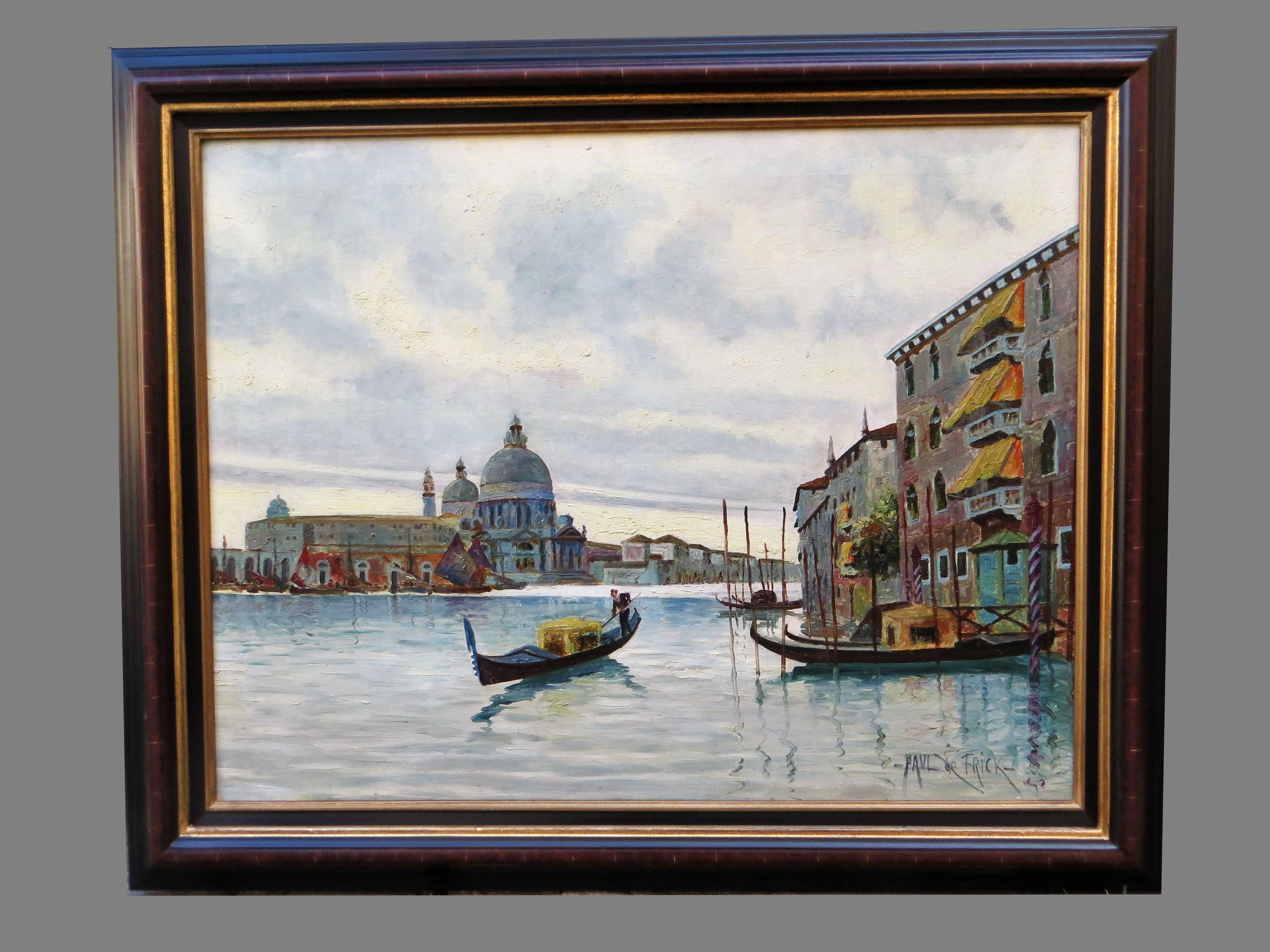 PAUL DE FRICK Landscape Painting - Venice Grand Canal