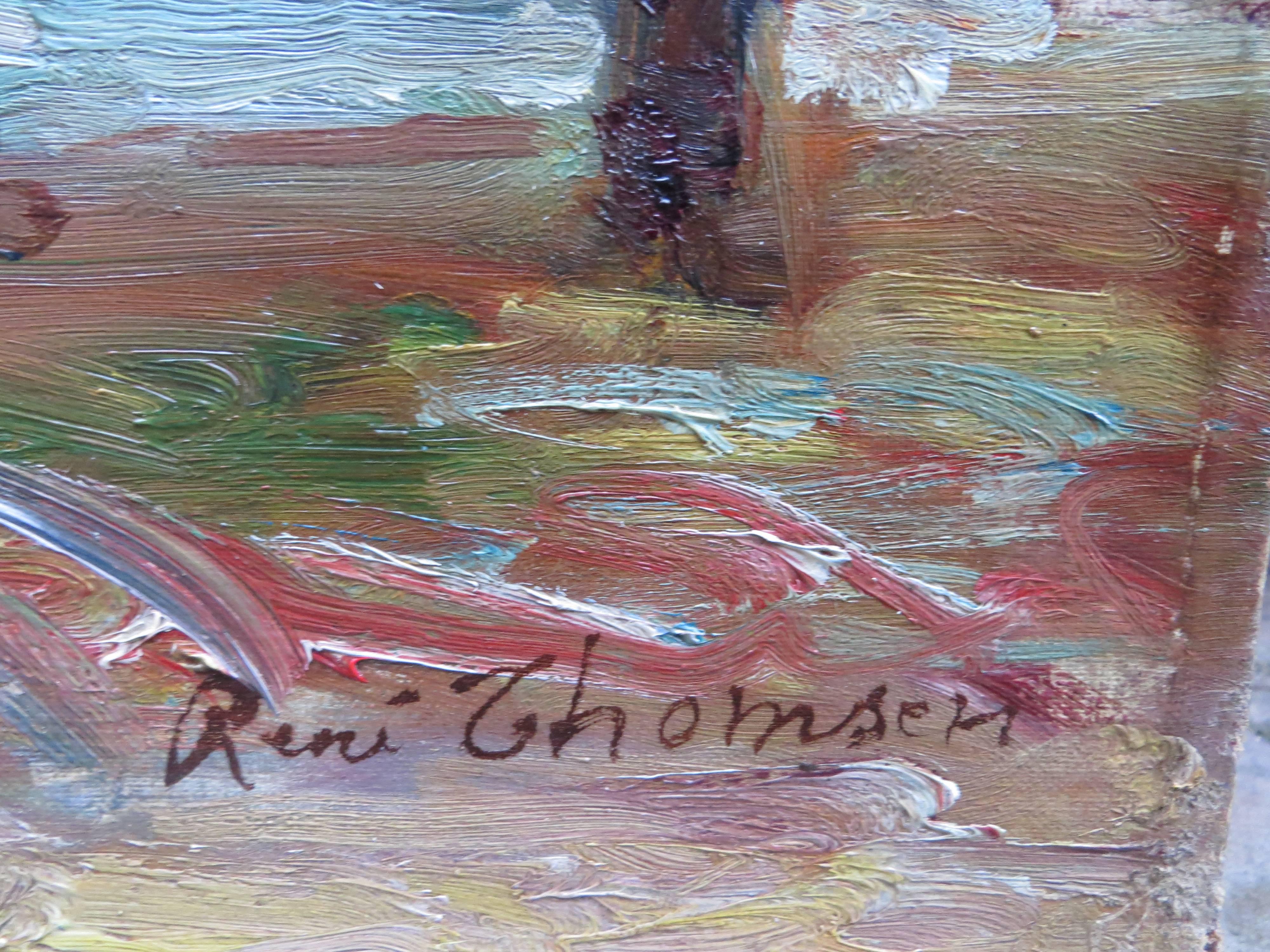 Seine-Ufer von René THOMSEN – Painting von René Thomsen