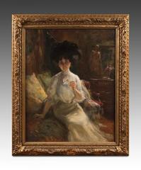 Portrait of an Elegant Dated 1909