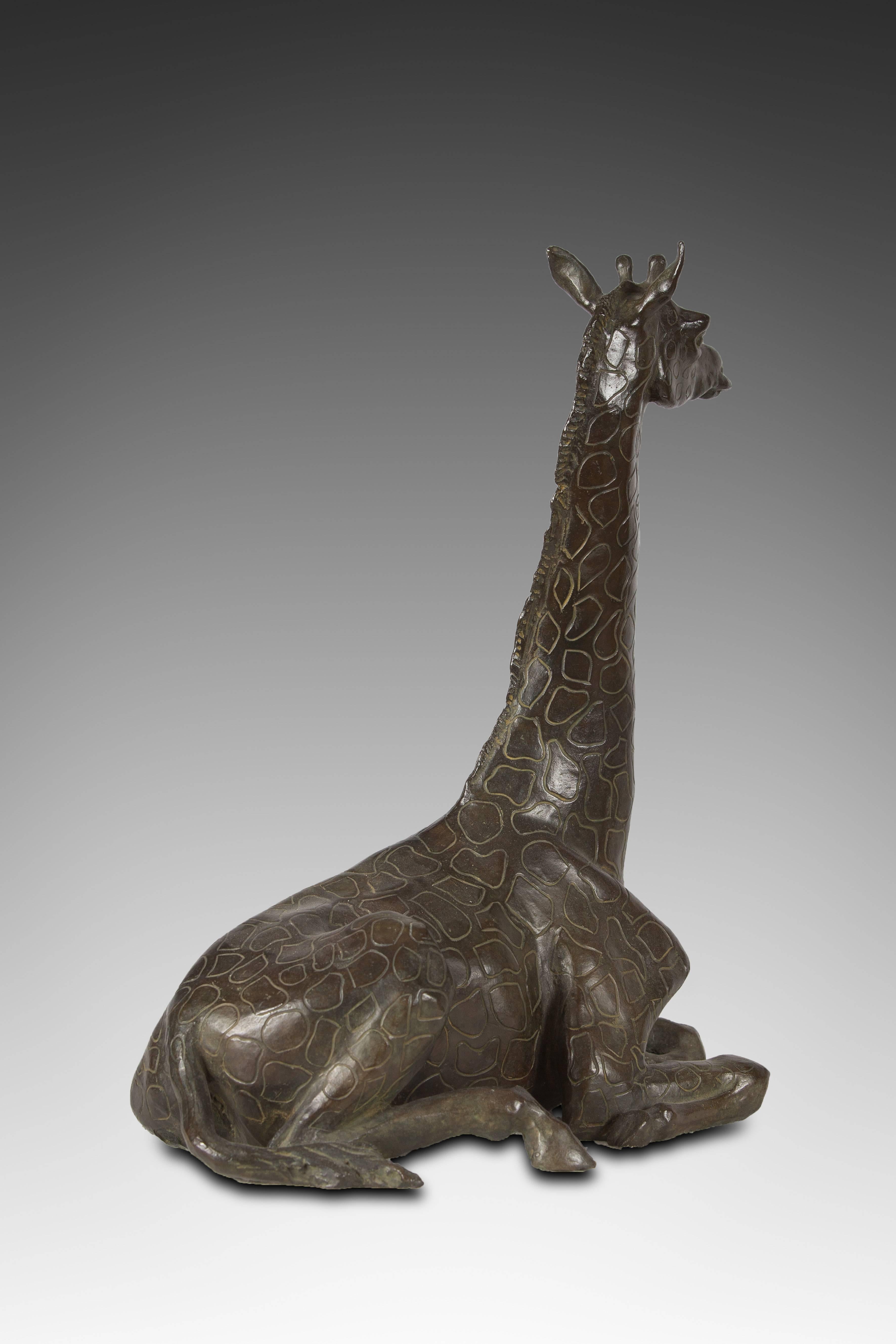 Girafe - Bronze by Sophie Martin - Sculpture by SOPHIE MARTIN