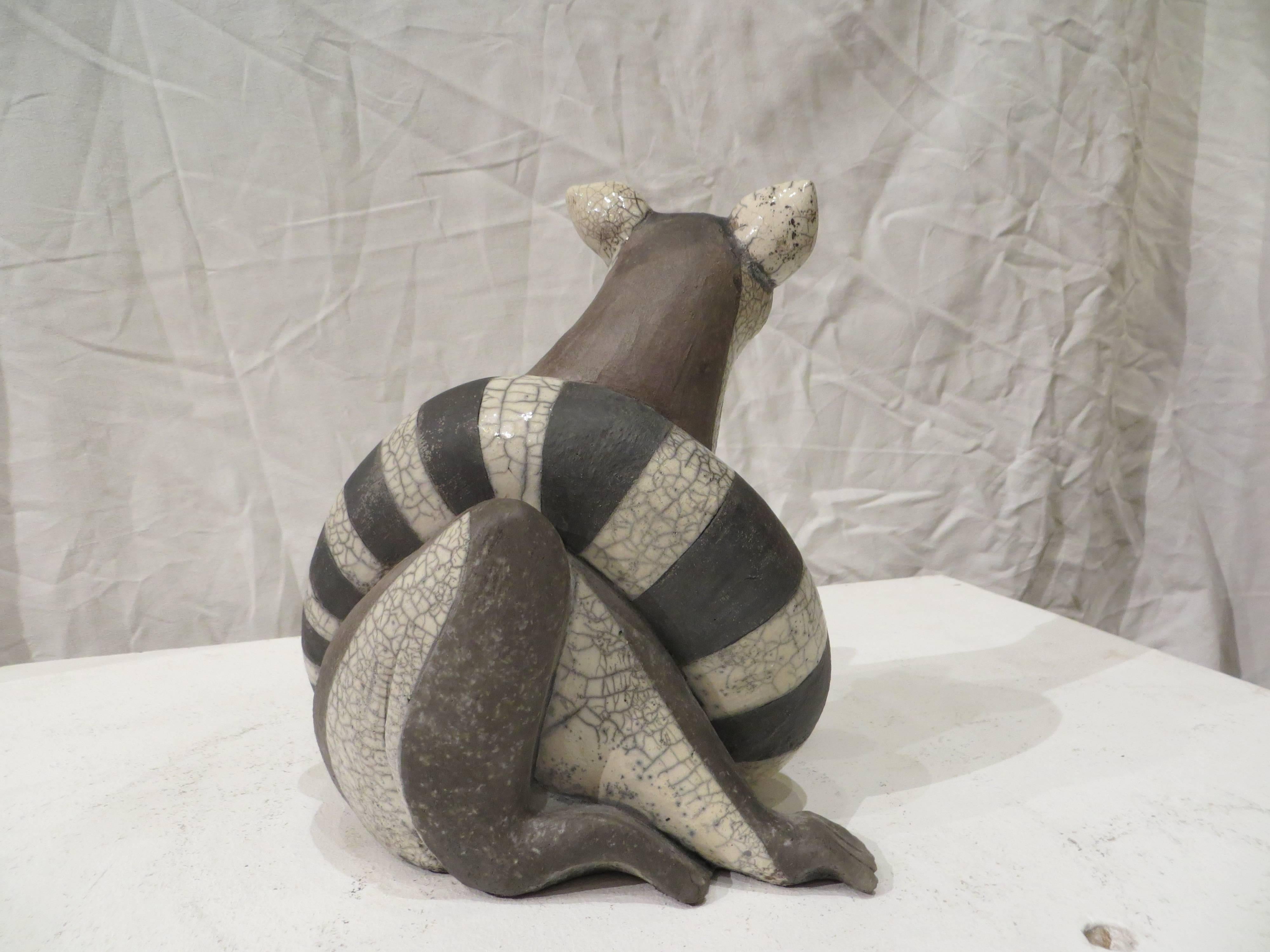 Beistelltisch aus Terrakotta (Realismus), Sculpture, von Nicole Doray Soulard