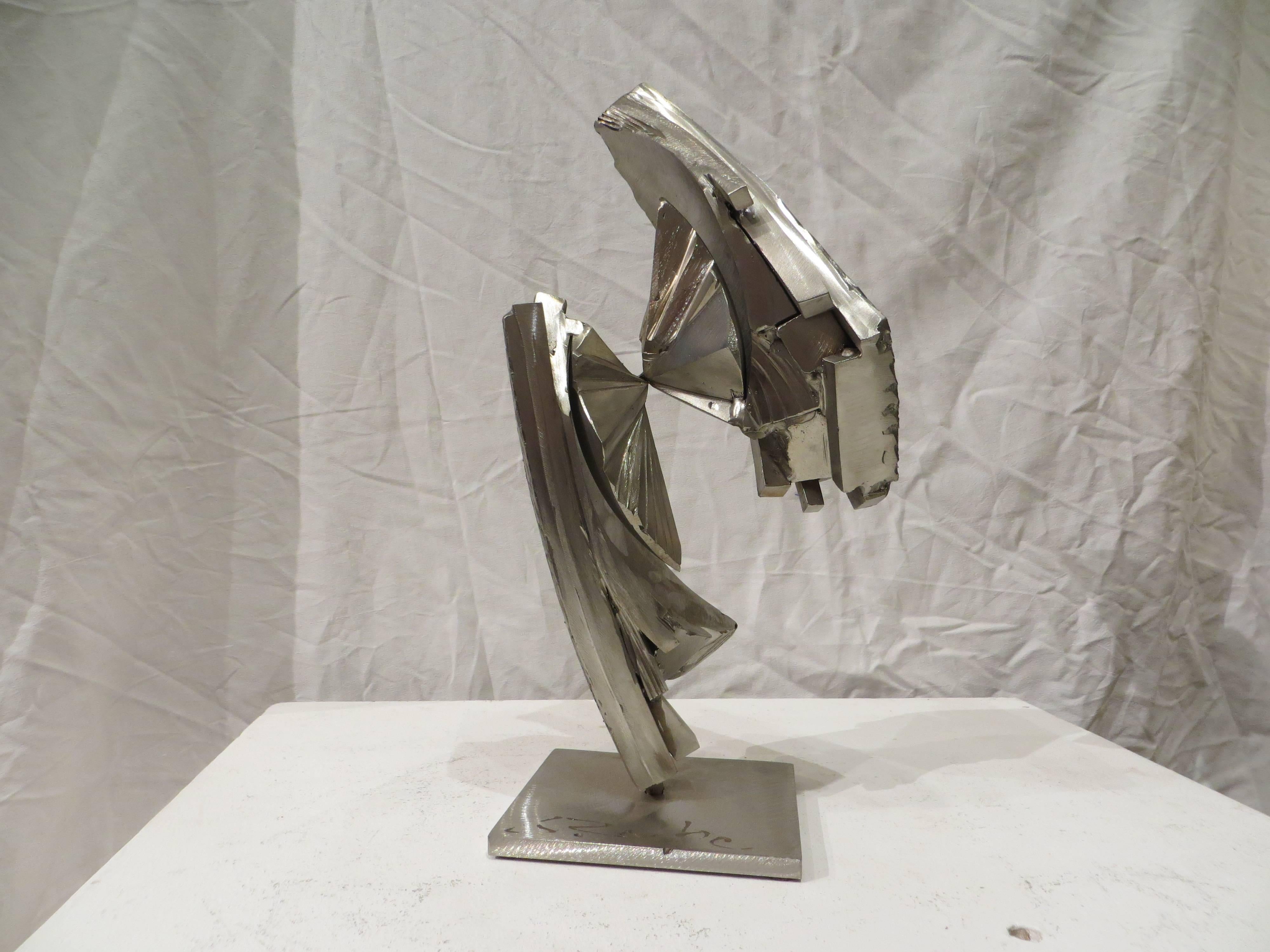 EXCLOS 156 Edelstahl – Sculpture von Guillaume Roche
