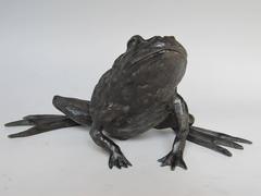Bronzeskulptur eines Froschs