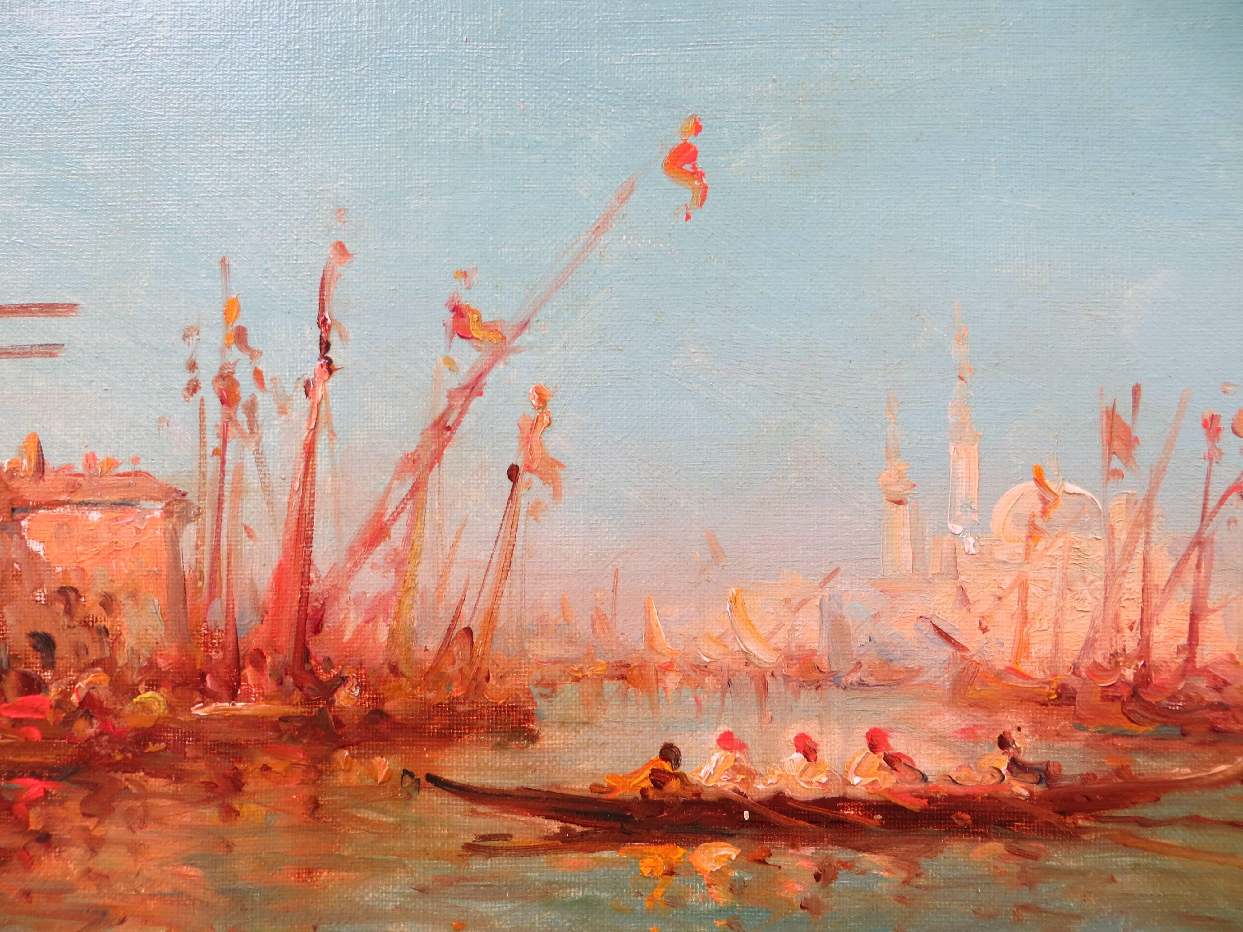 The Bosphorus by ZILLER  - Post-Impressionist Painting by Leopold Ziller