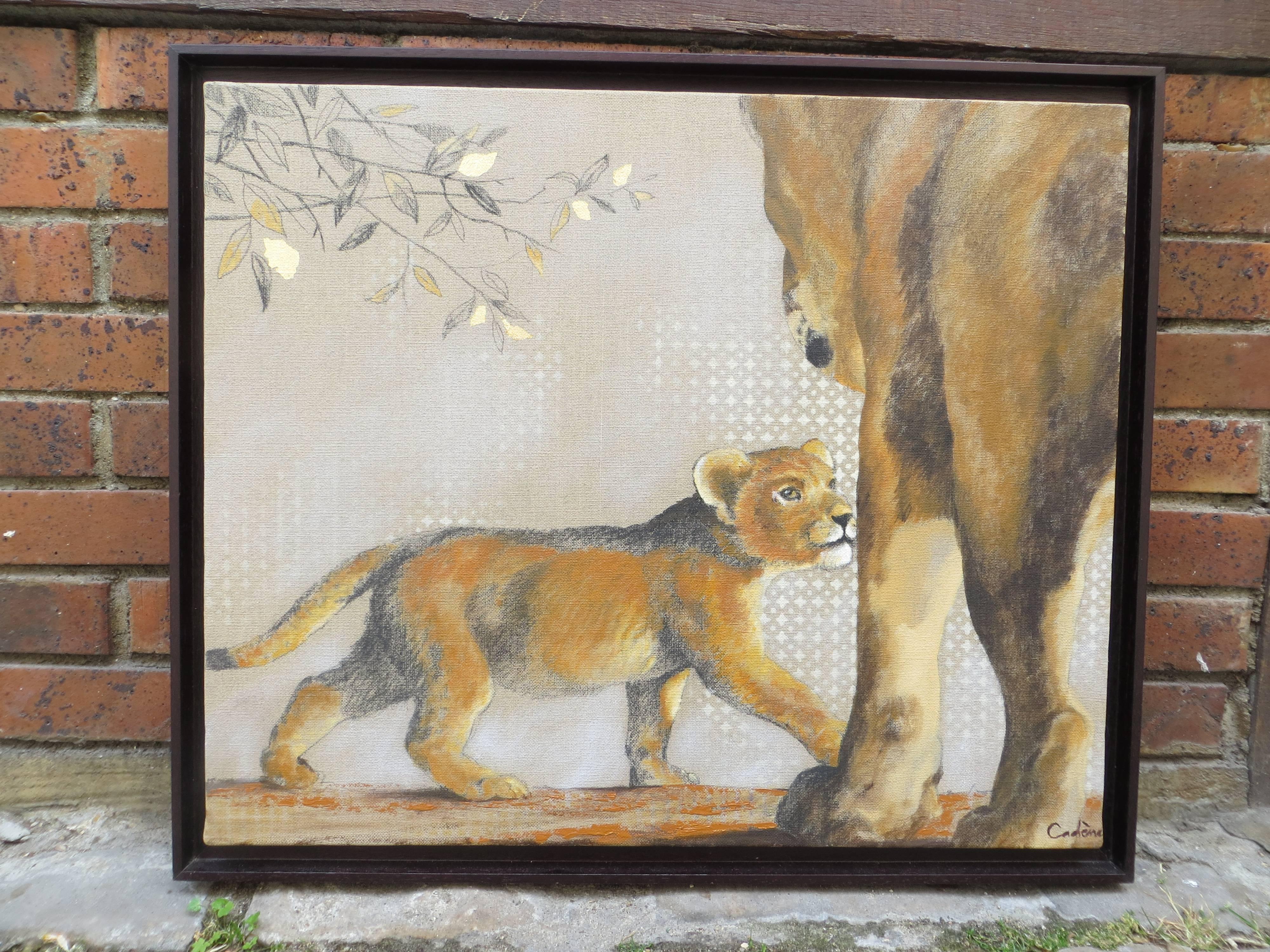 Cucciolo di leone - Painting di FLORENCE CADENE