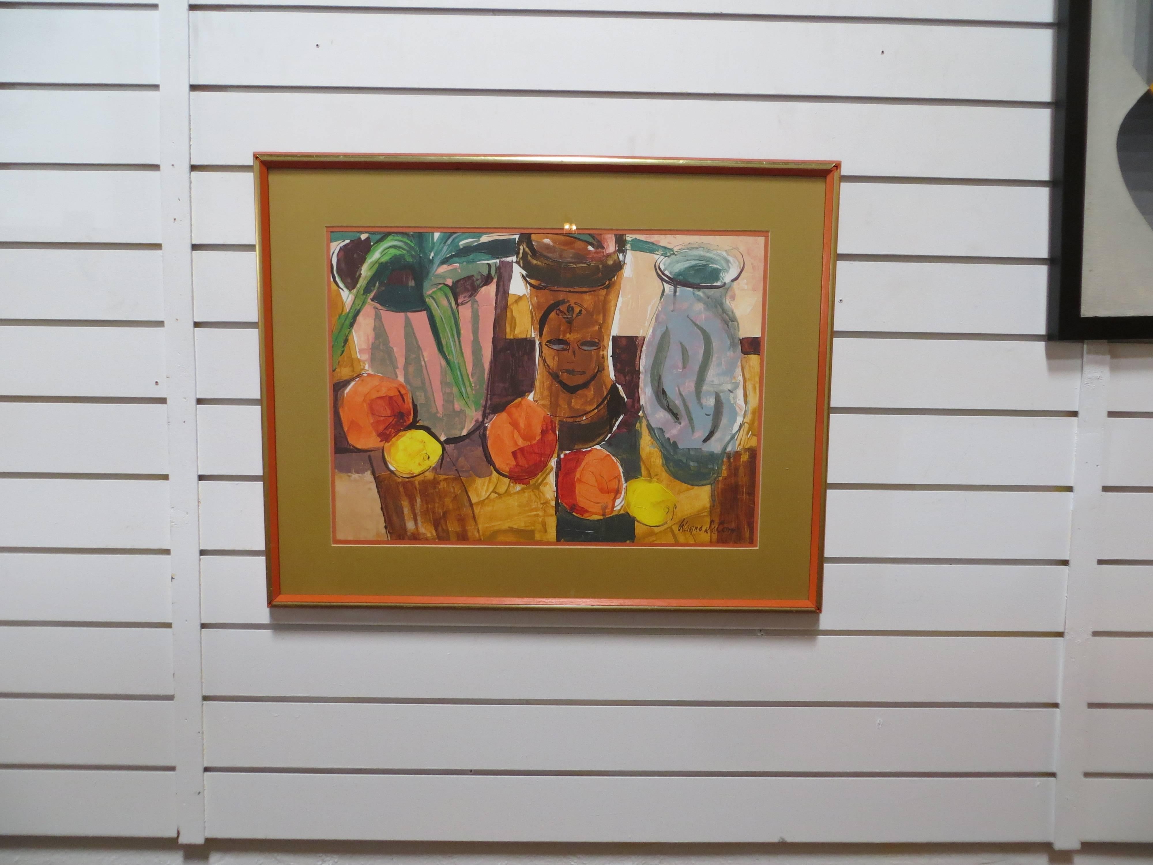 fruits still life - American Modern Art by Wayne La Com