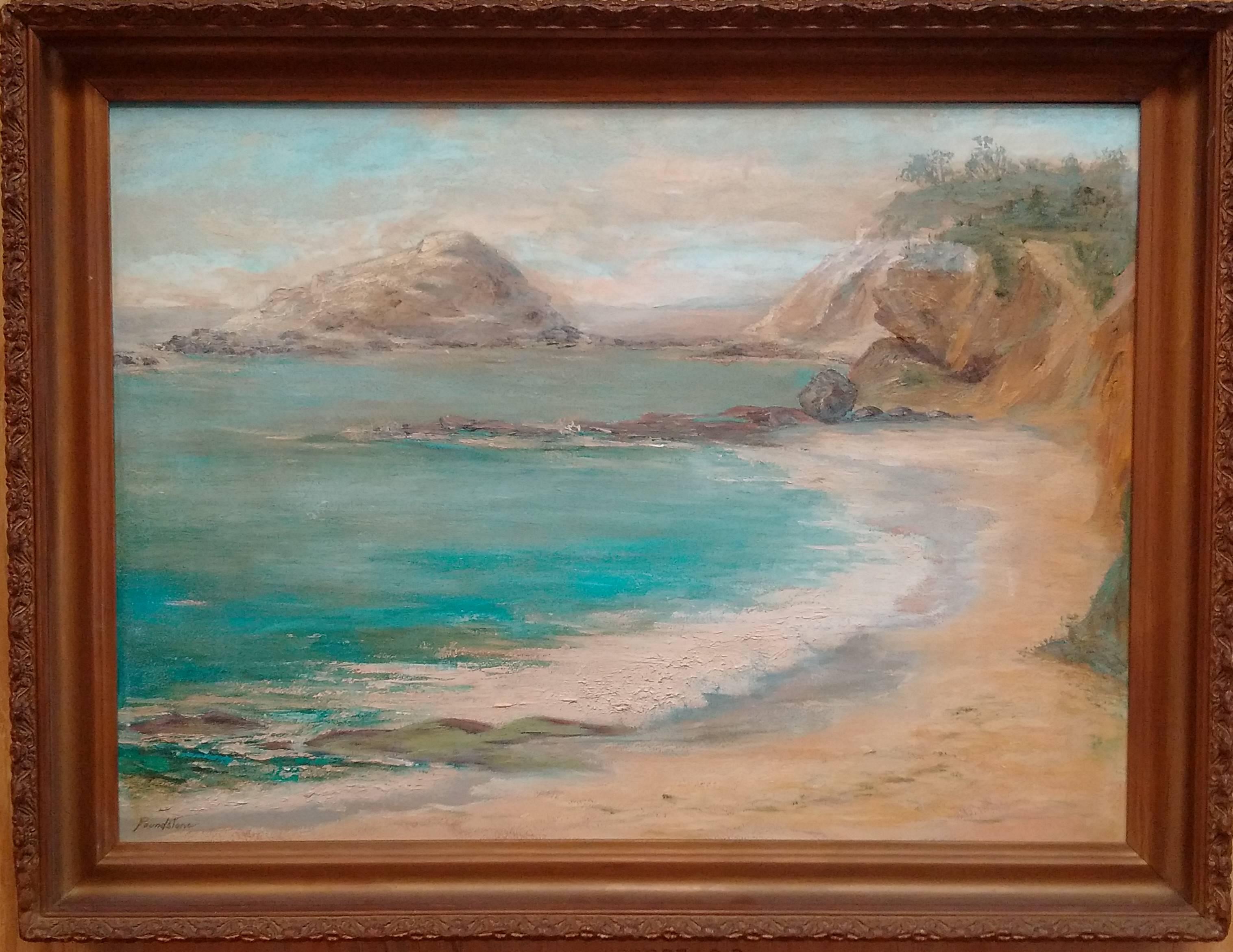 Unknown Landscape Painting – Schatzinsel, Laguna Beach