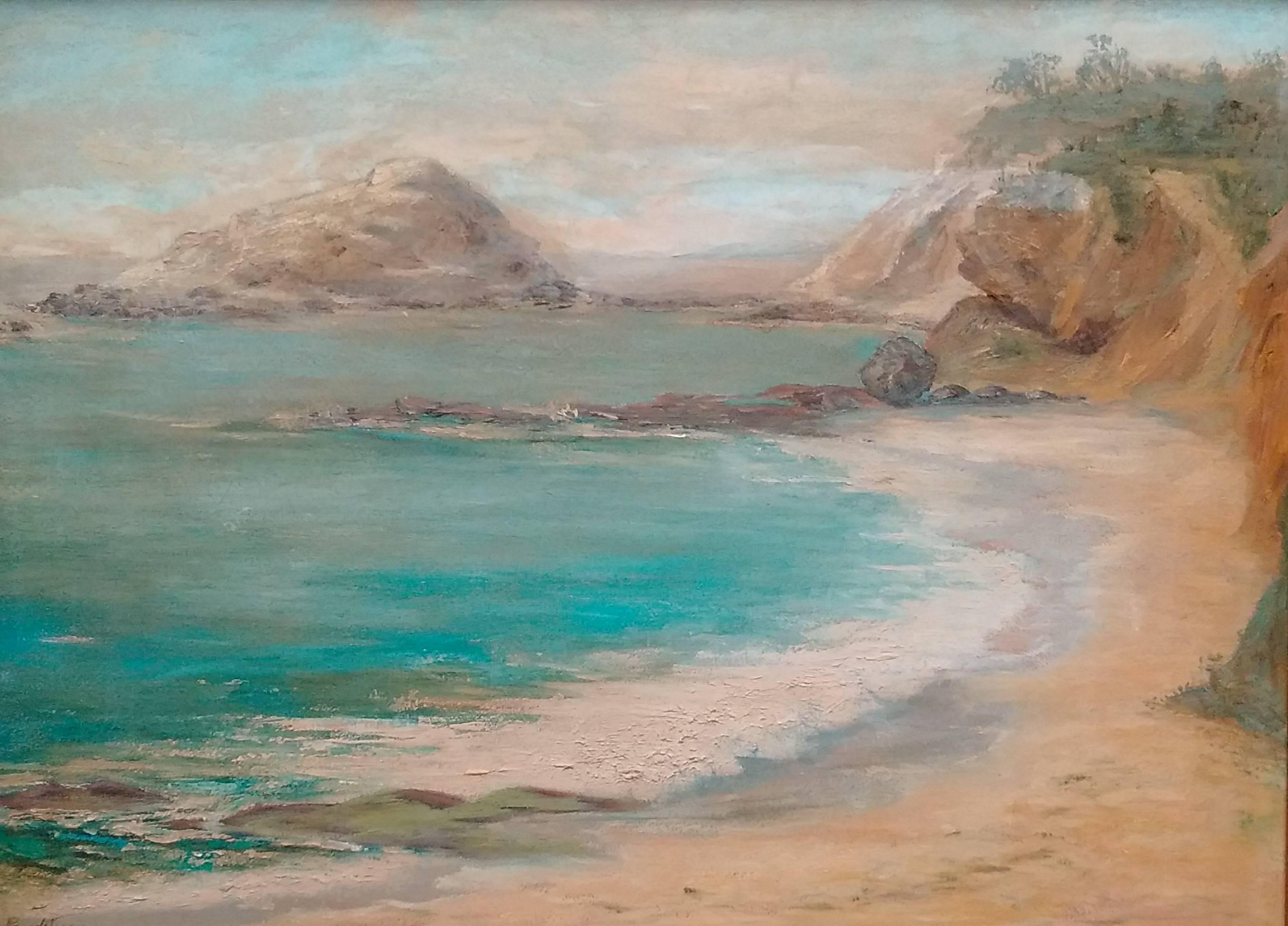 Treasure Island, Laguna Beach - Painting by Unknown