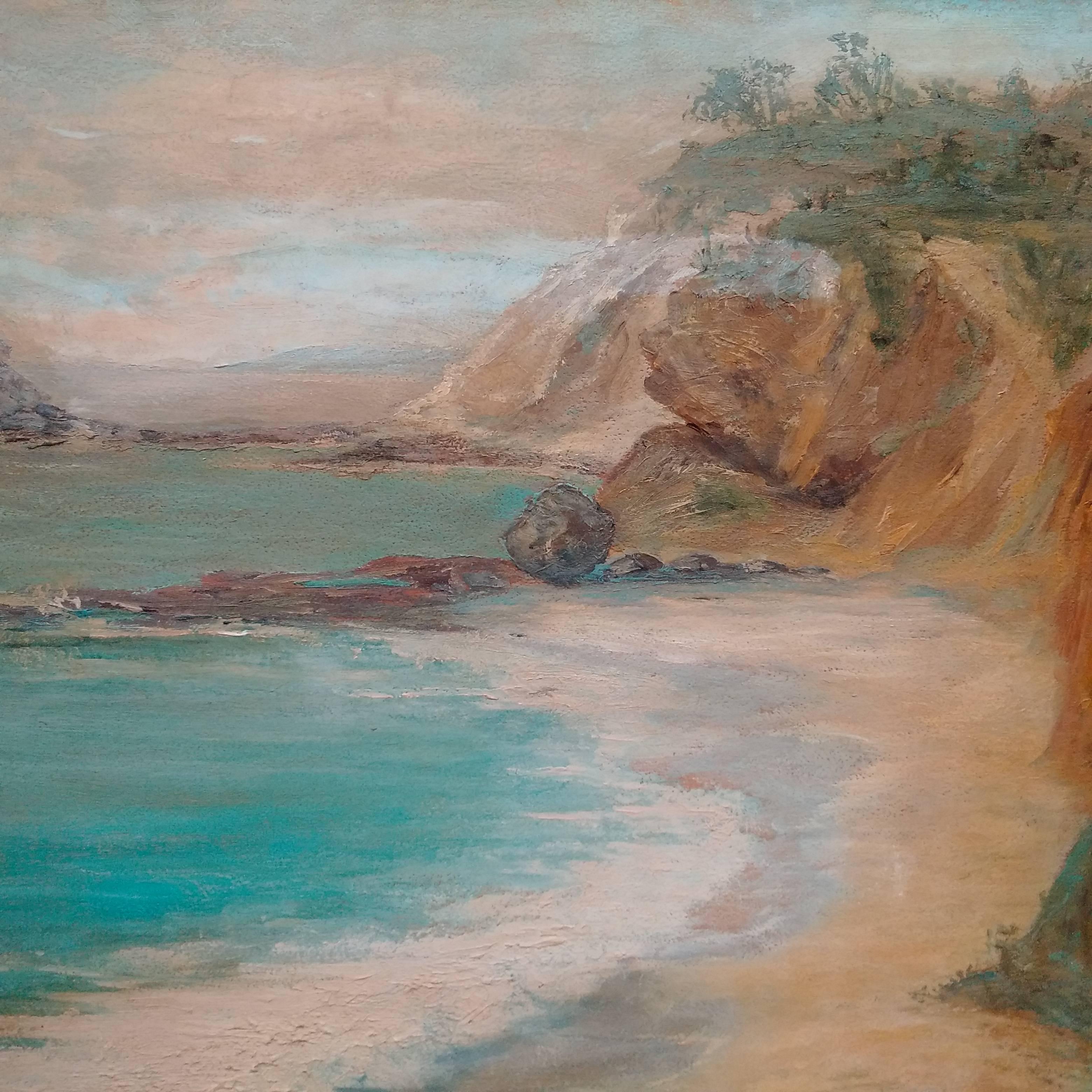 Treasure Island, Laguna Beach - American Impressionist Painting by Unknown