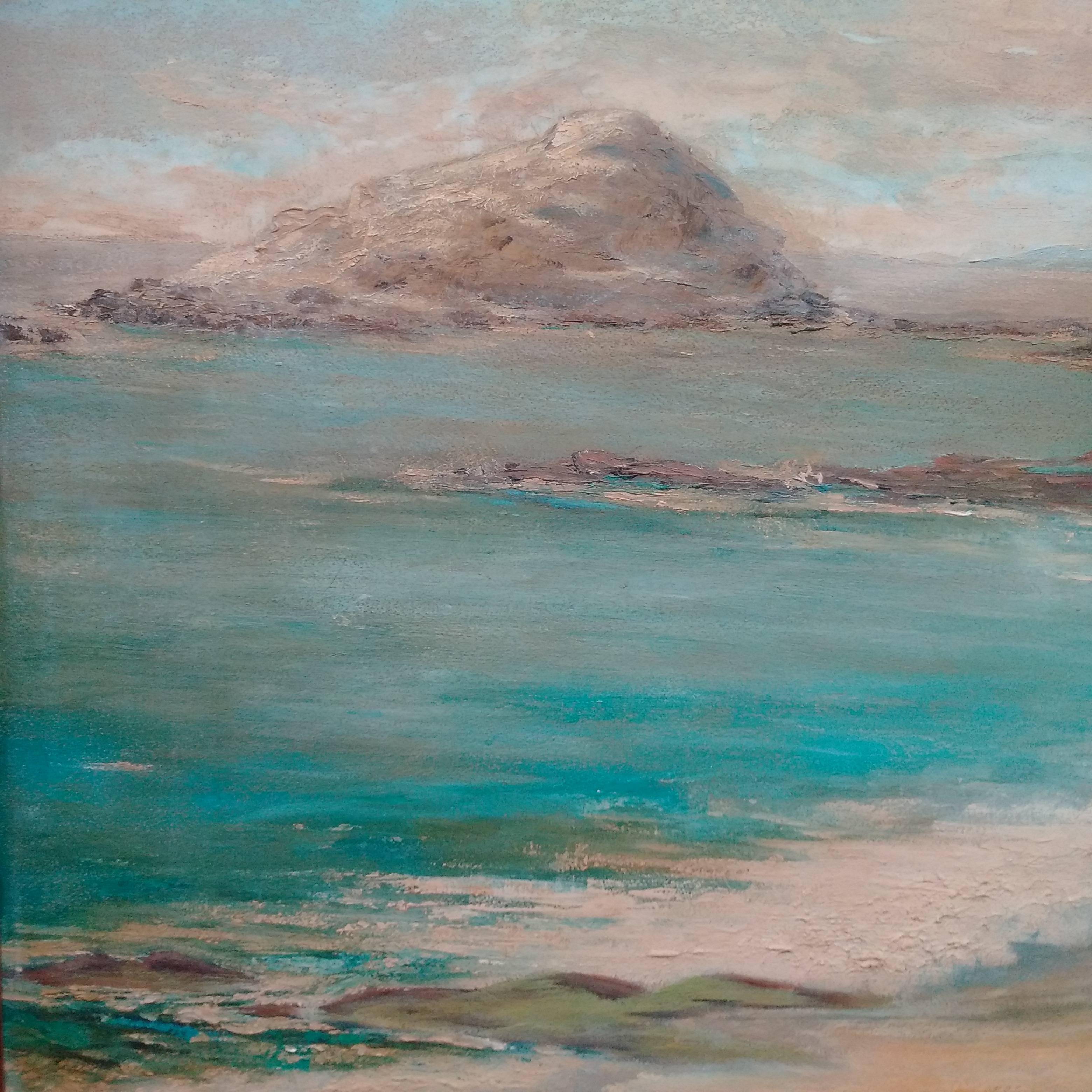 Treasure Island, Laguna Beach - Brown Landscape Painting by Unknown