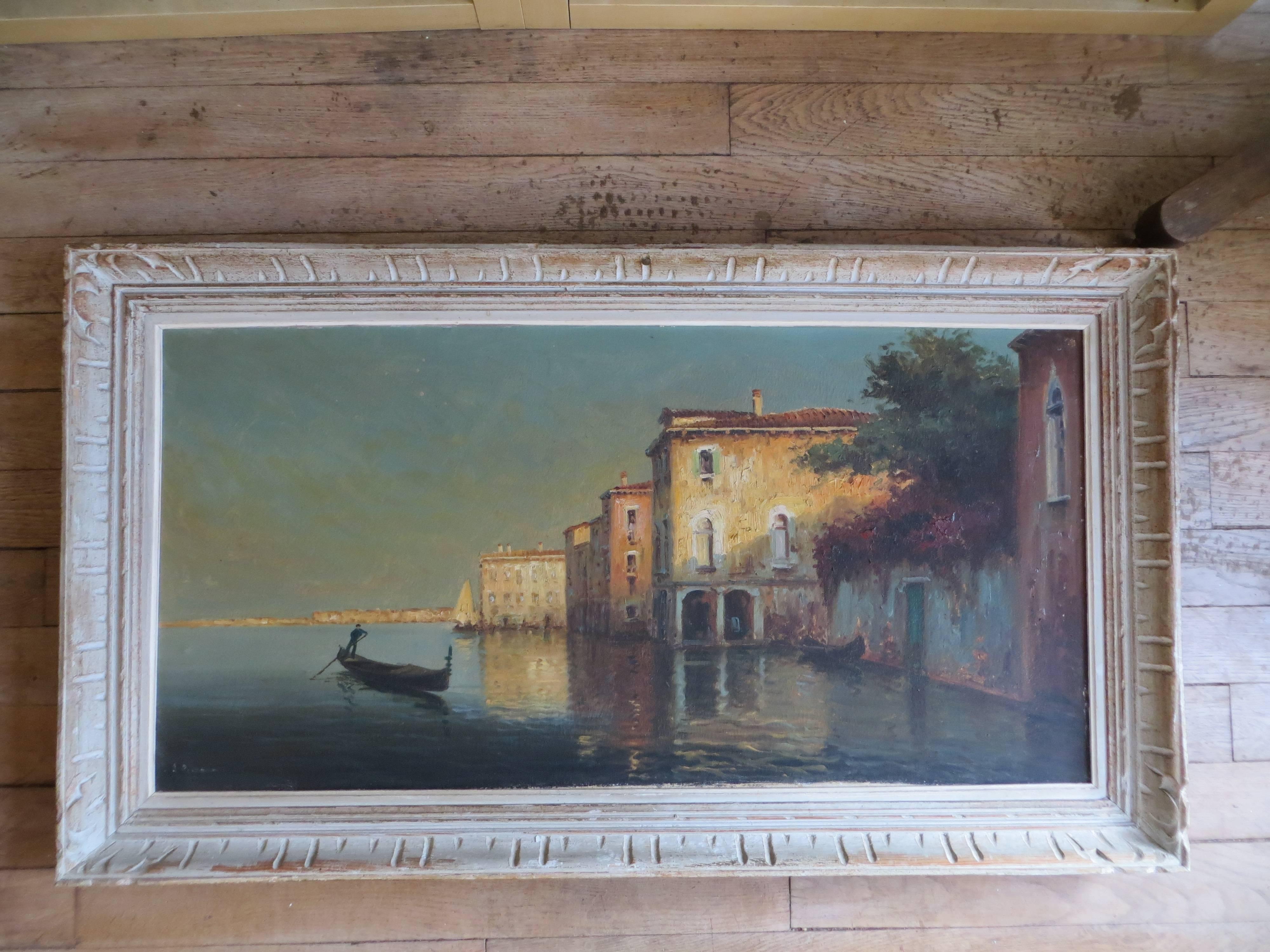 The Laguna in Venice - Painting by Unknown