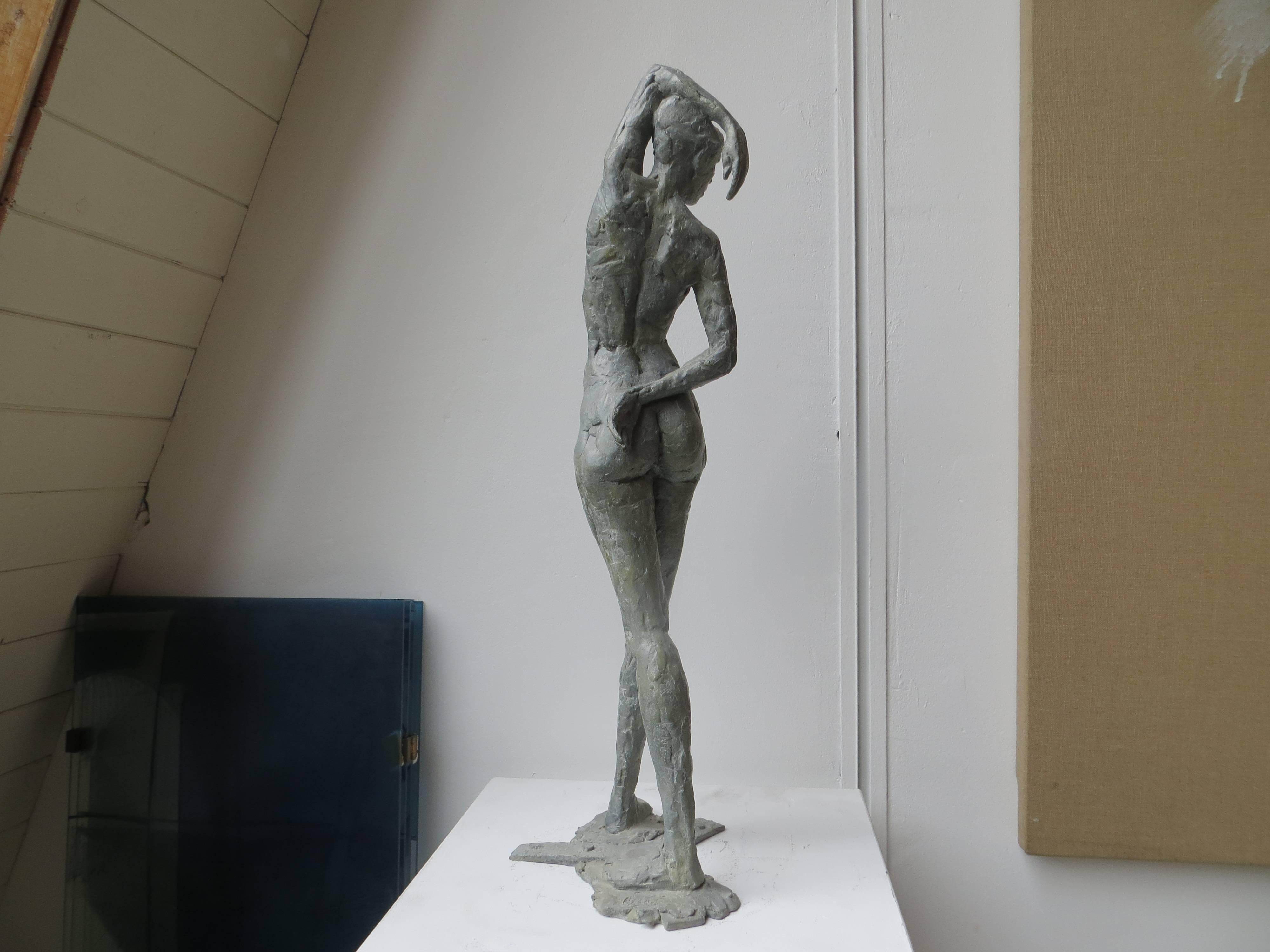 Vertical Bronze Cibot  - Contemporary Sculpture by Elisabeth Cibot