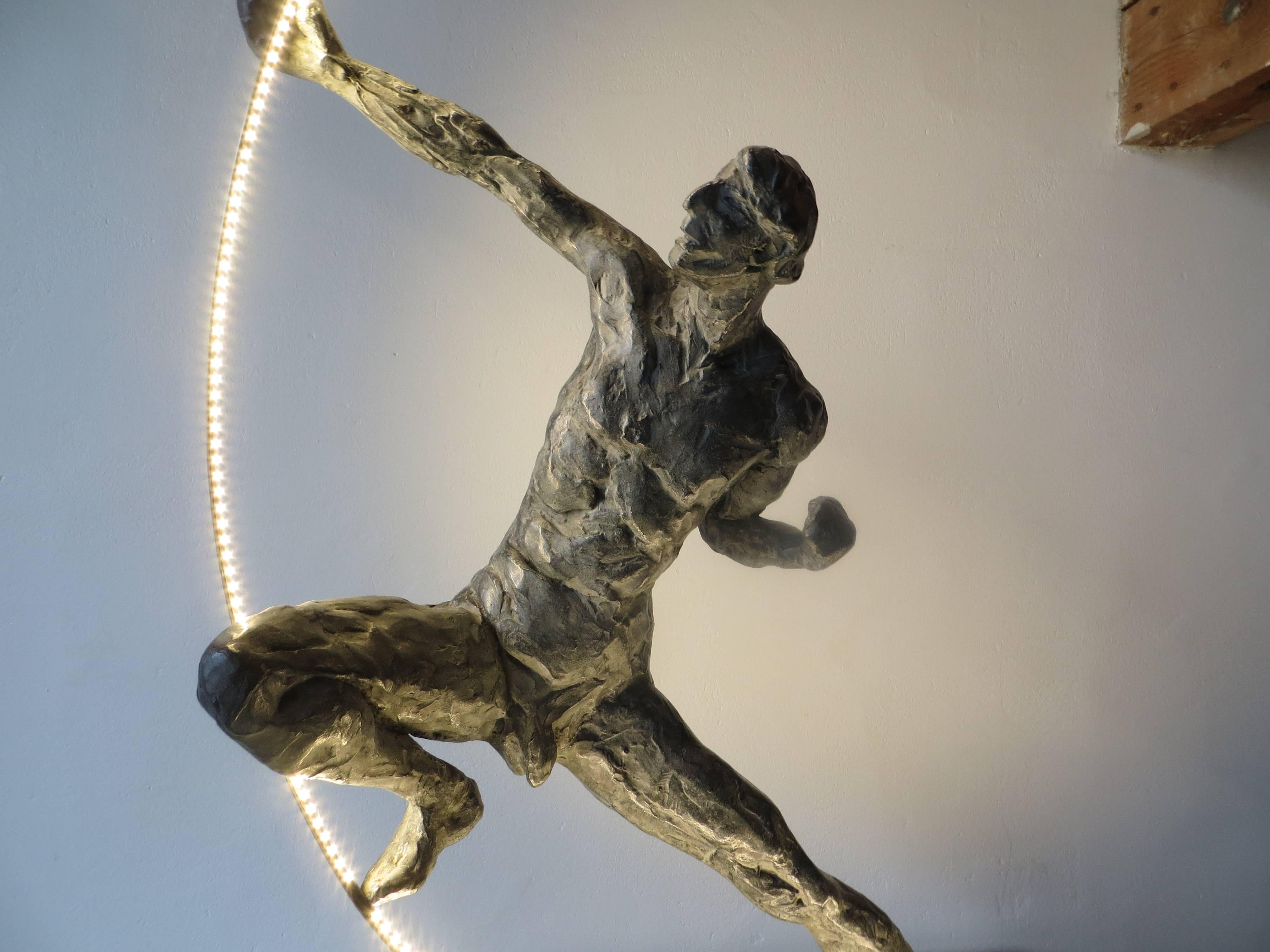 The Archer Bronze Cibot  - Contemporain Sculpture par Elisabeth Cibot