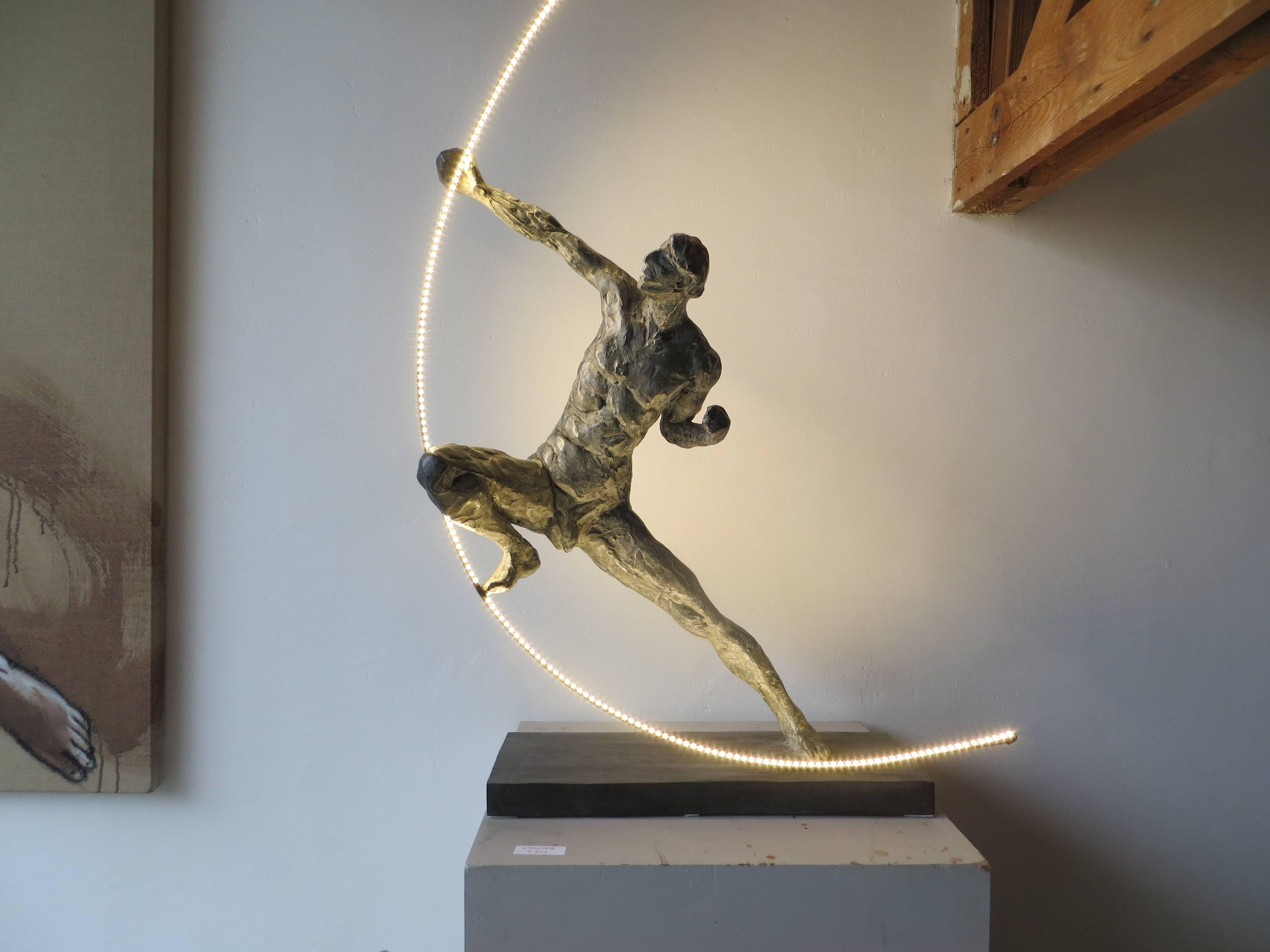 The Archer Bronze Cibot  - Sculpture by Elisabeth Cibot