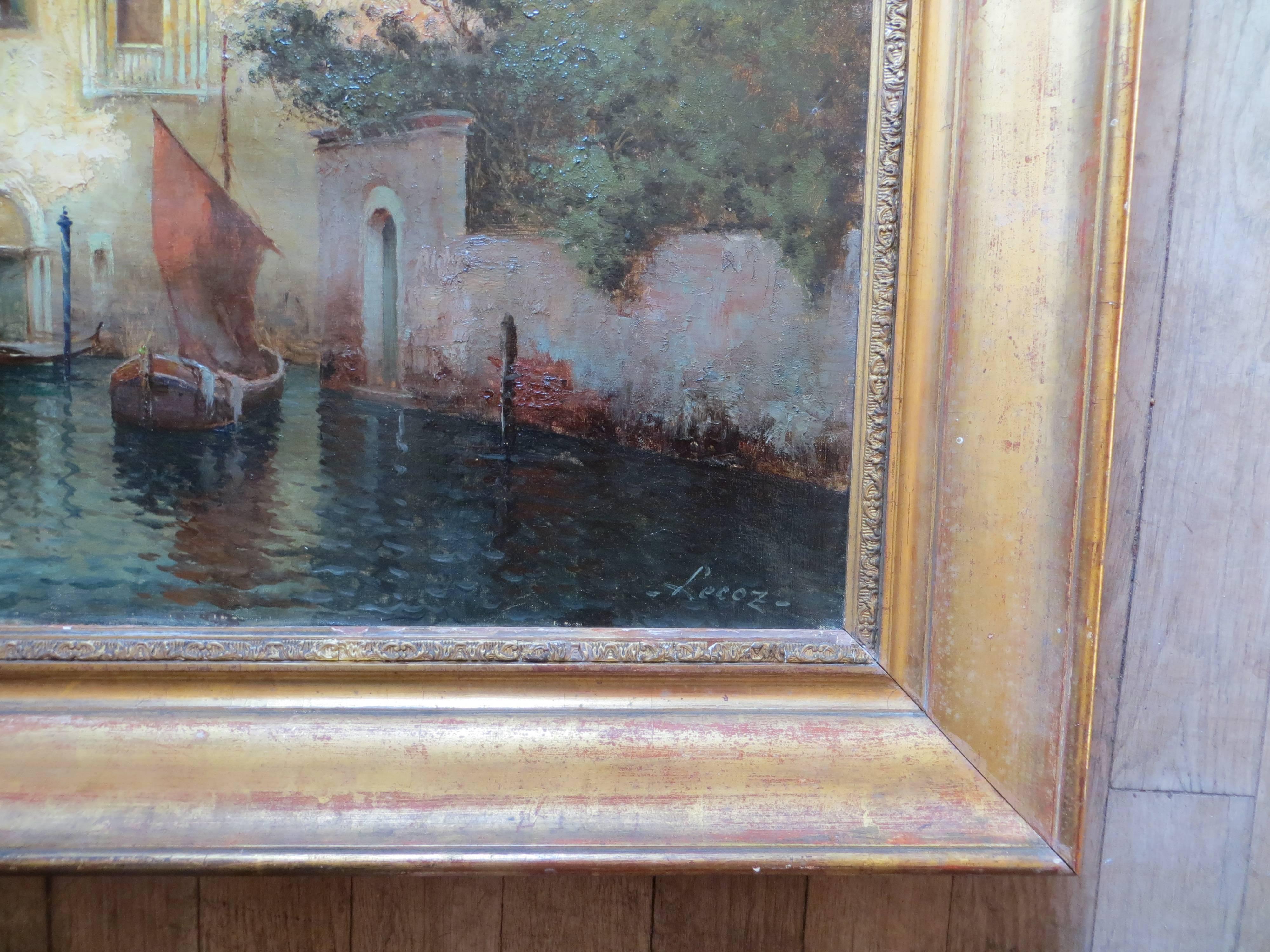 Alphonse LECOZE 19th-20th Century - Venice Grand Canal 2