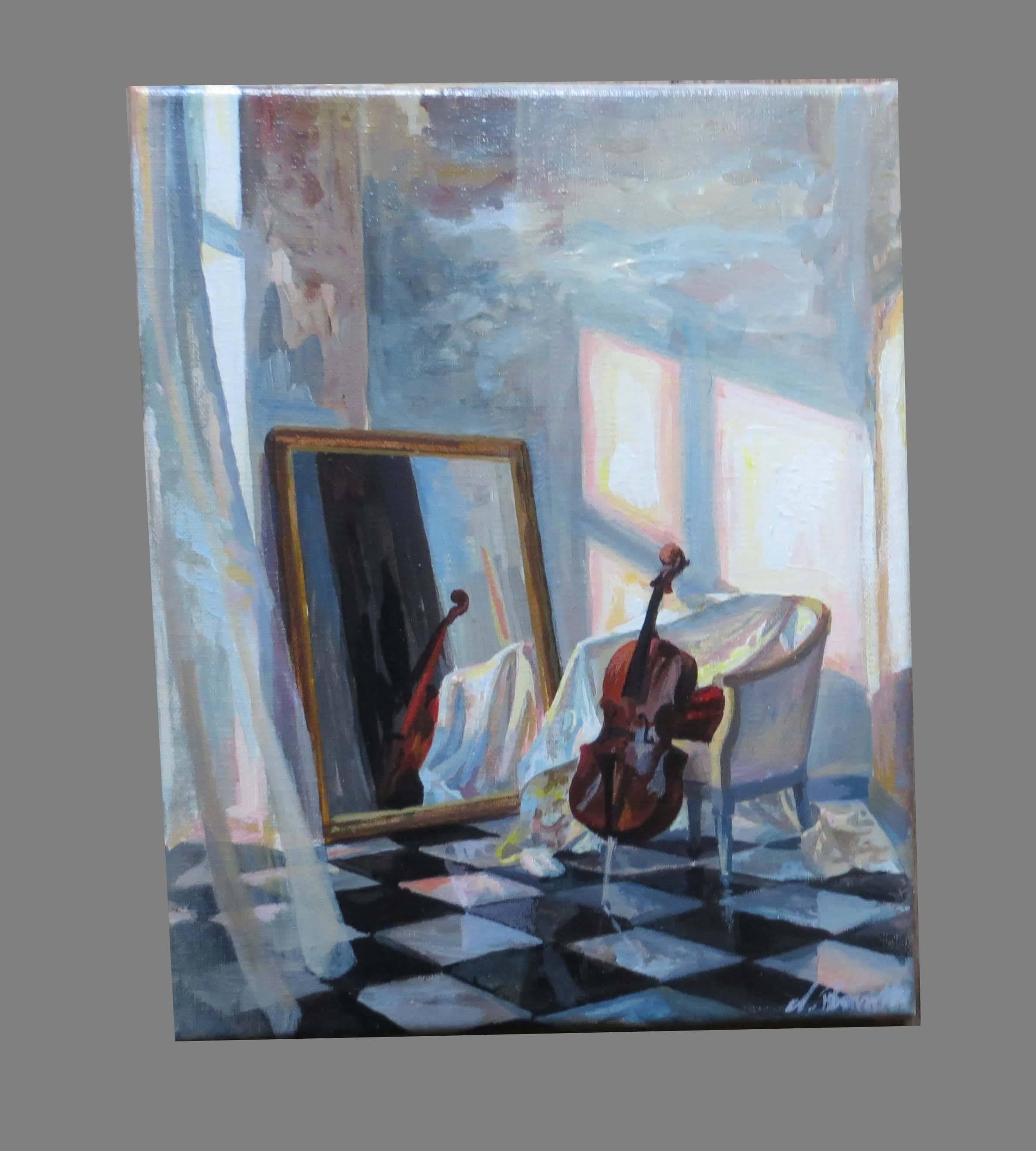 Alexandre Briganti Interior Painting - The Violin