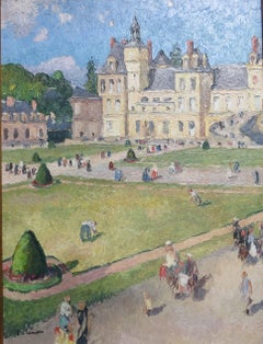 Vintage Fontainebleau Castle, by Gaston Balande