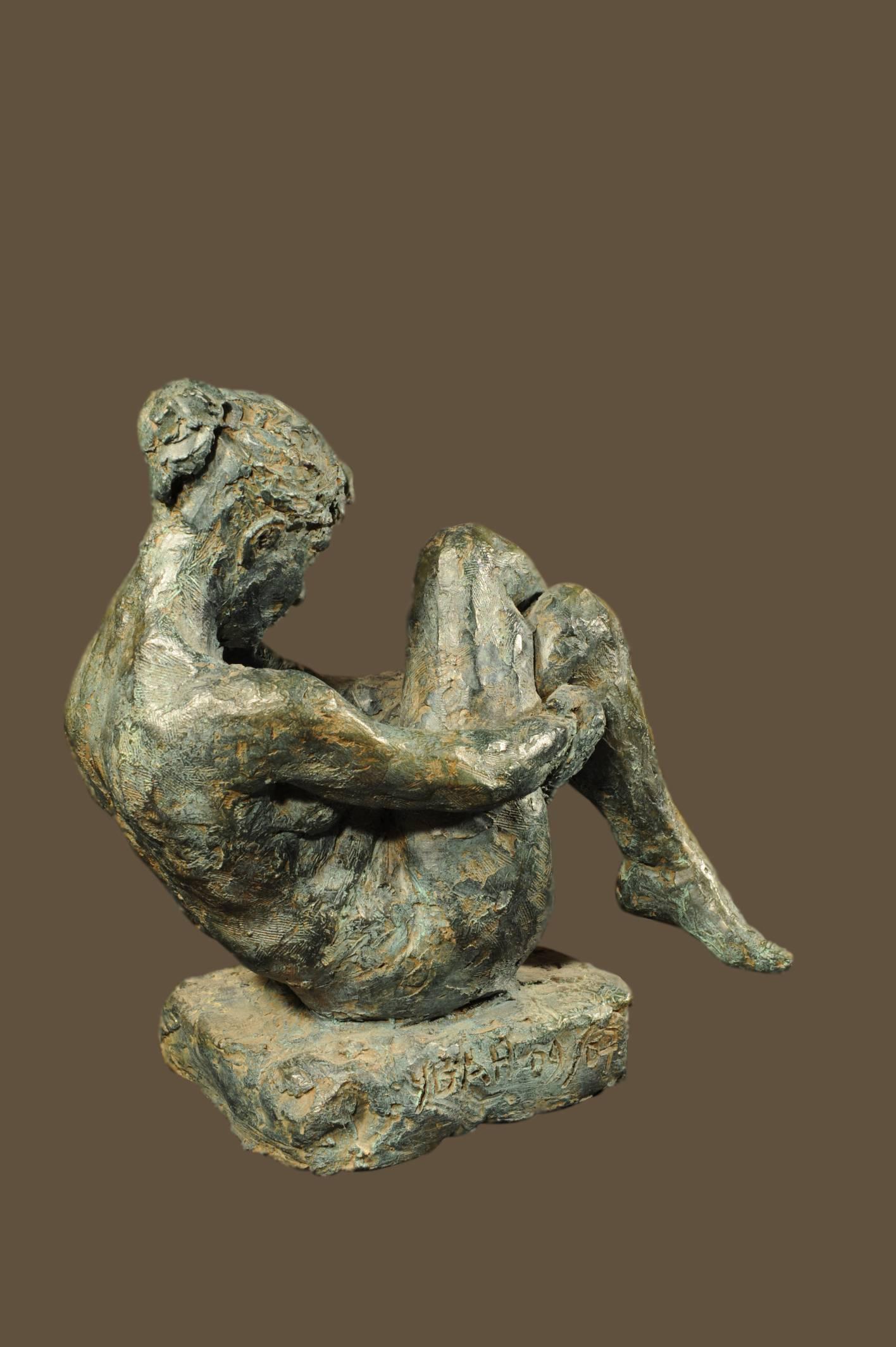 nude - Gold Nude Sculpture by YBAH
