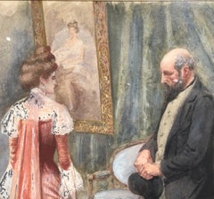 Au Salon, 1900 by artist Georges Charlet (XIX-XX)
