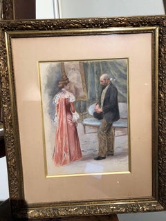 Au Salon, 1900 by artist Georges Charlet (XIX-XX)