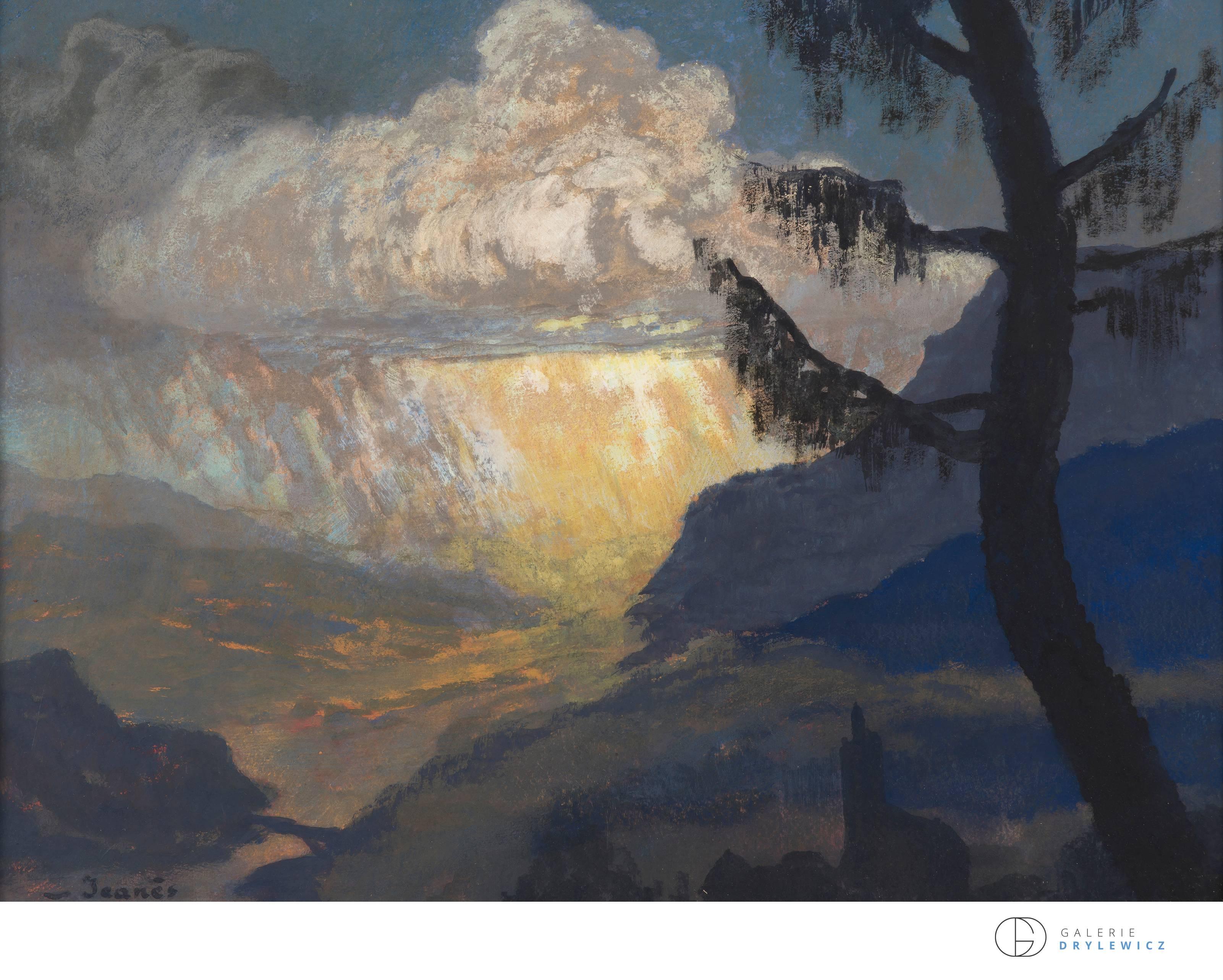 Sigismond Jeanes Landscape Art - Storm, circa 1910