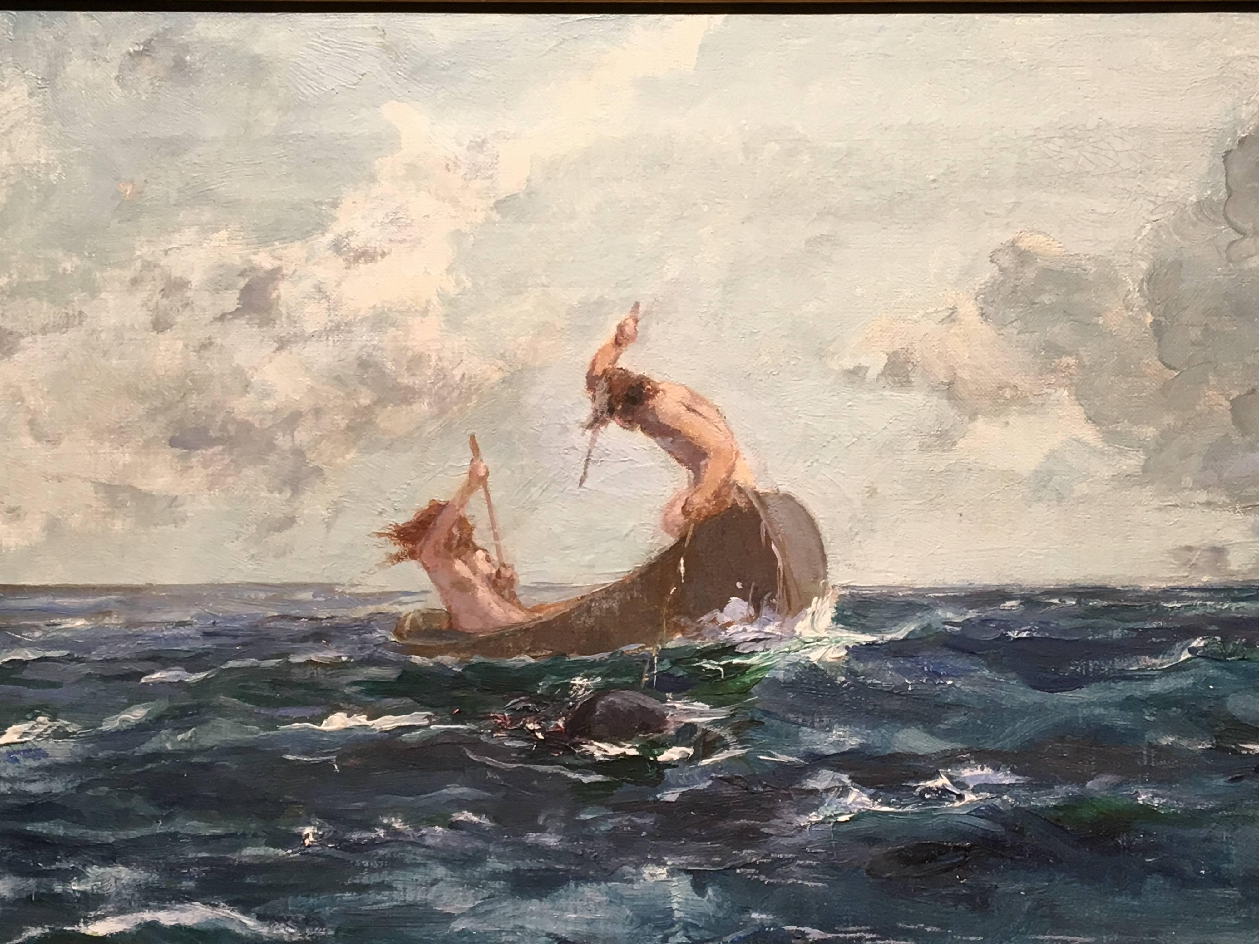 Alone in the sea - Painting by Edward Matthew Hale