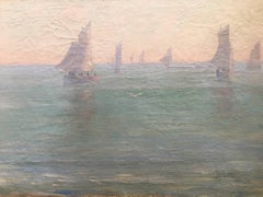BJARNE, Seascape - Impressionnist scandinavian painting dated 1891