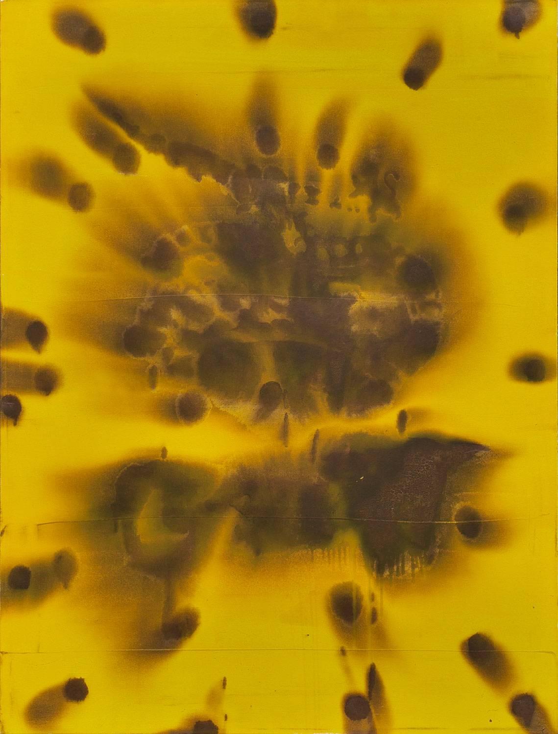 Dirk De Bruycker Abstract Painting - Flood Yellow