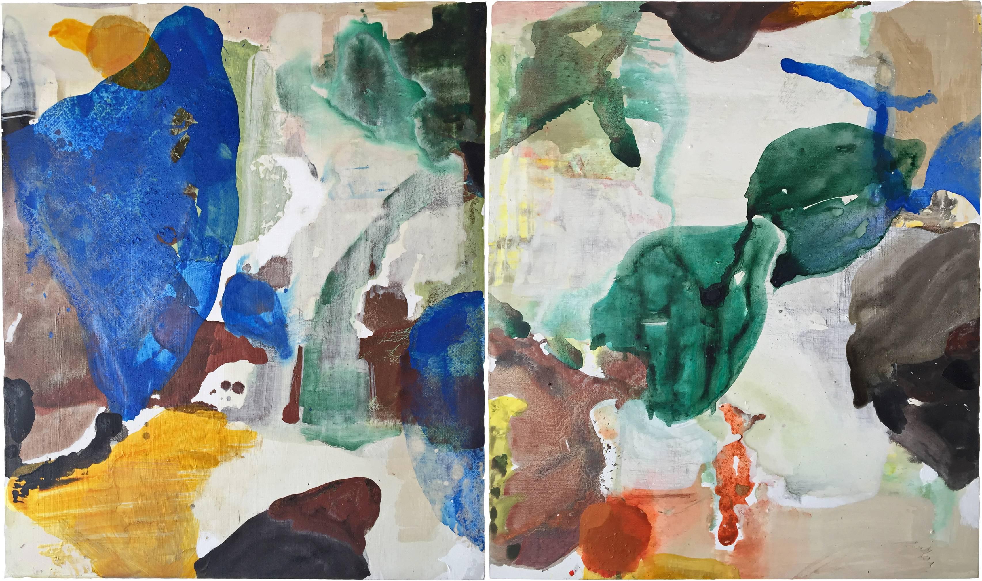 Julia Nee Chu Abstract Painting – Erweitern 1 & 2
