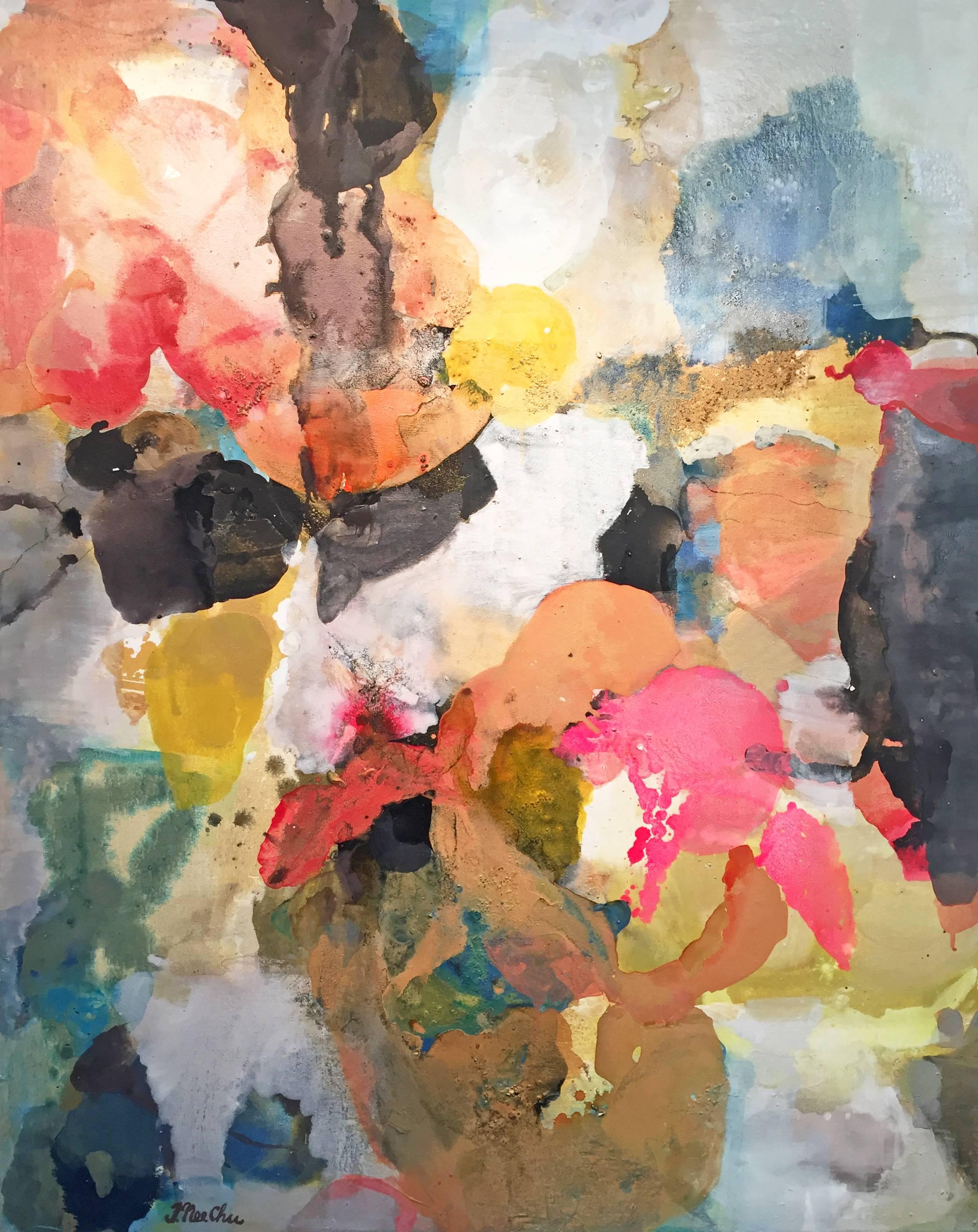Julia Nee Chu Abstract Painting - New Bloom