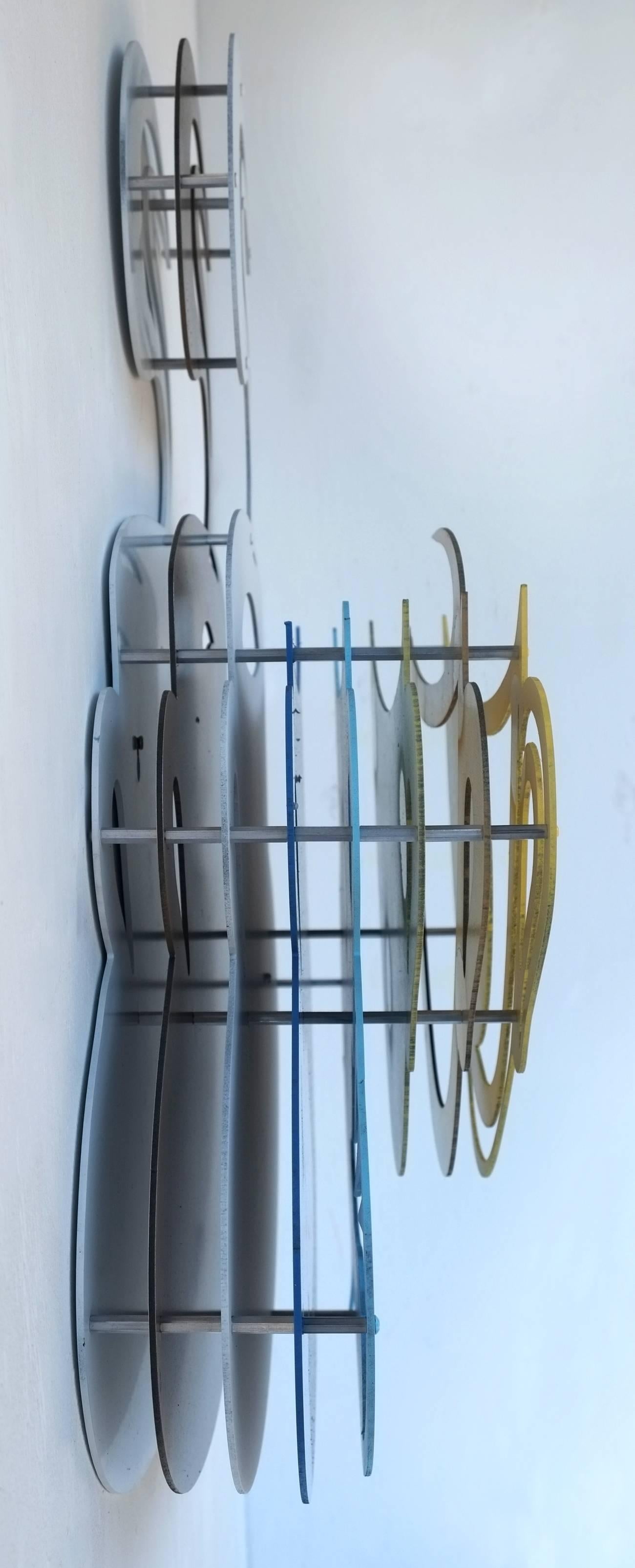 Taza de café - Amarillo sobre azul - Sculpture Arte pop de Michael Kalish
