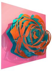 Candy Rose - Orange on Pink