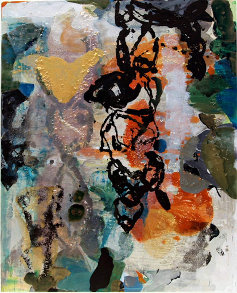 Julia Nee Chu Abstract Painting - Orange Work II