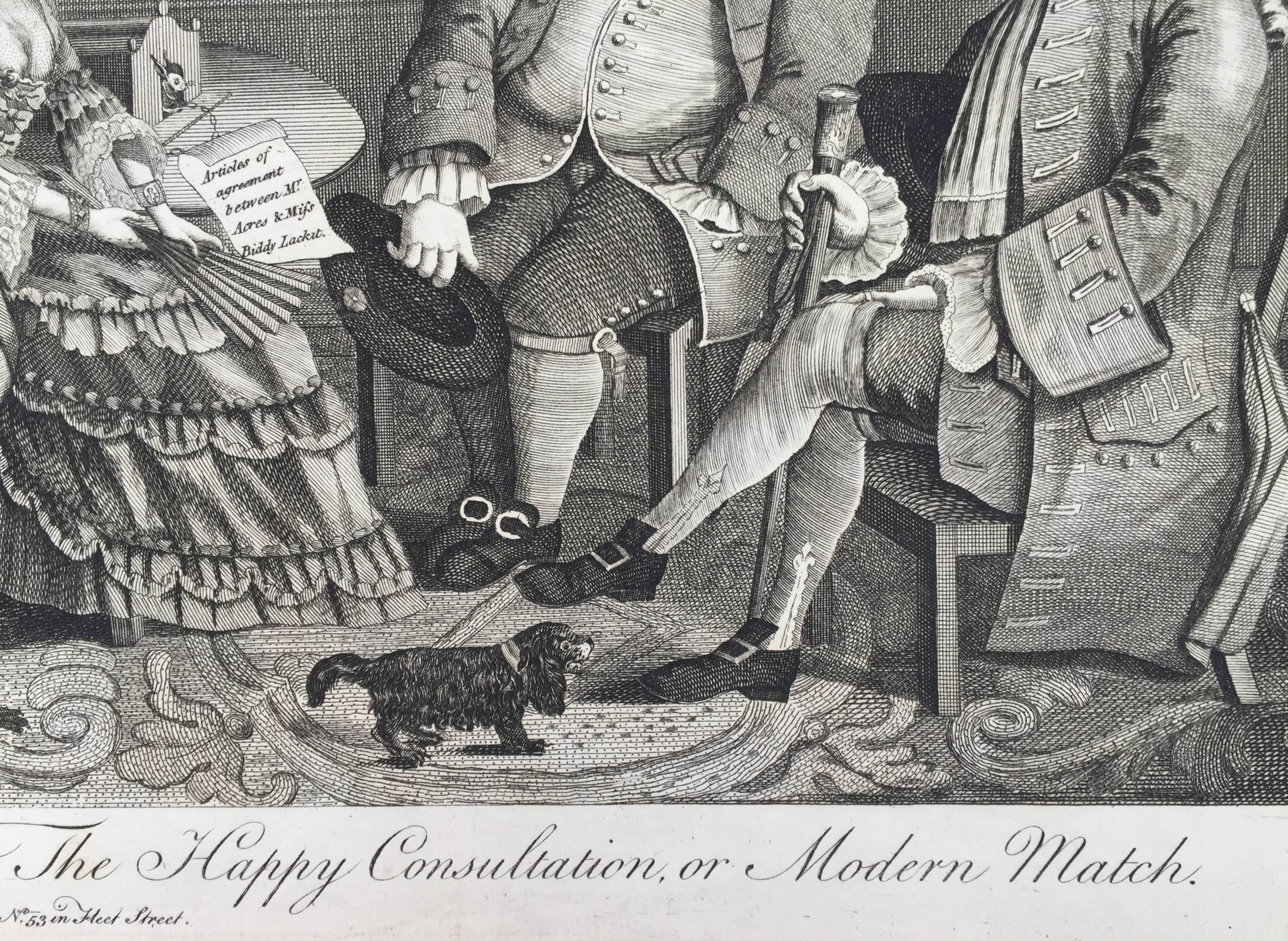 Happy Consultation, oder Modern Match (Alte Meister), Print, von Unknown