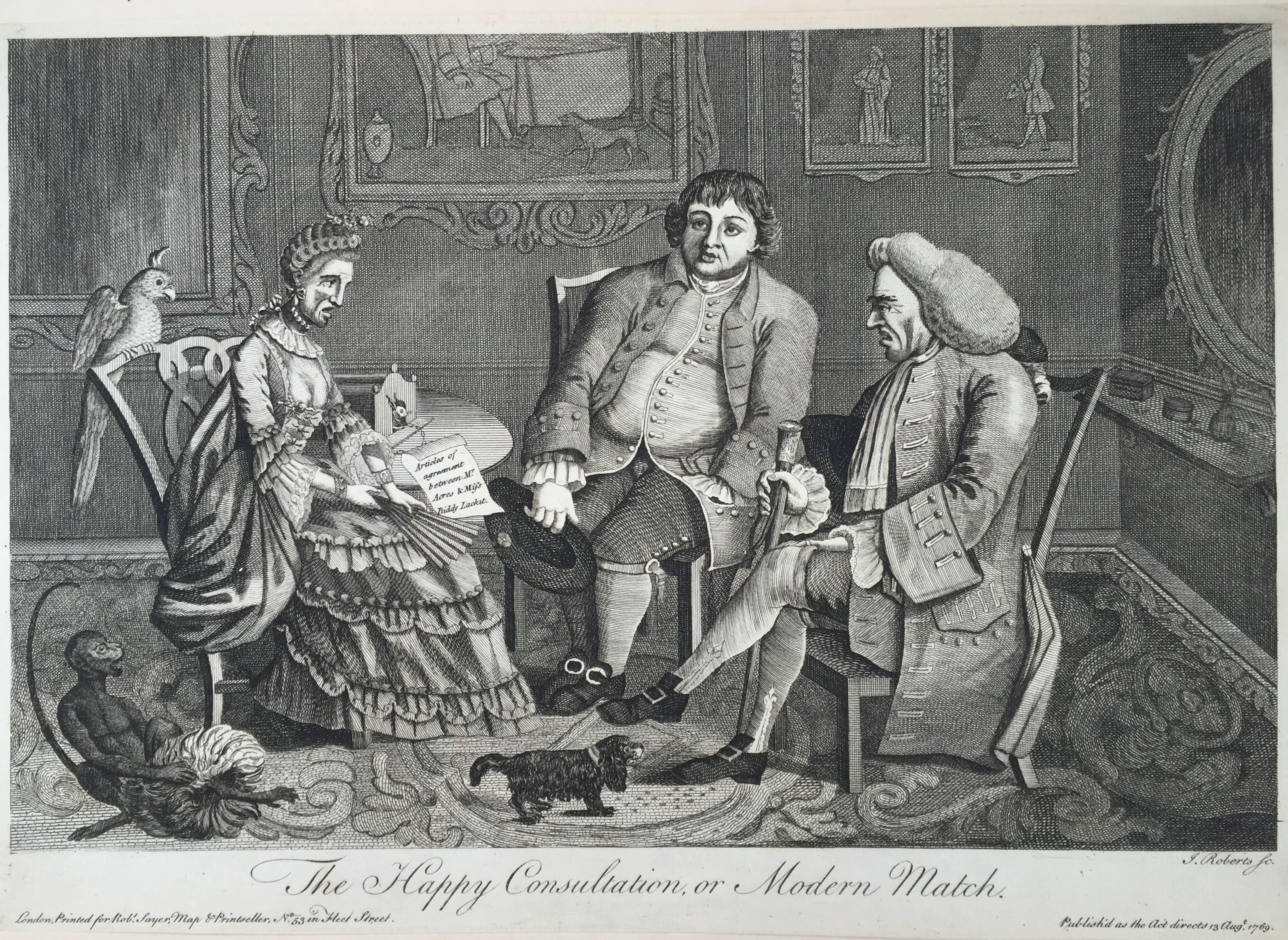 Unknown Print - The Happy Consultation, or Modern Match